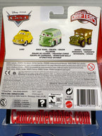 Disney Pixar Cars Micro Drifters 3 Pack Luigi,  Race Team Fillmore, Sarge