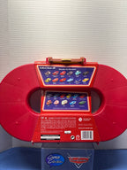Disney Pixar Cars Supercharged Rare Race Case and Track with Lightning McQueen and King