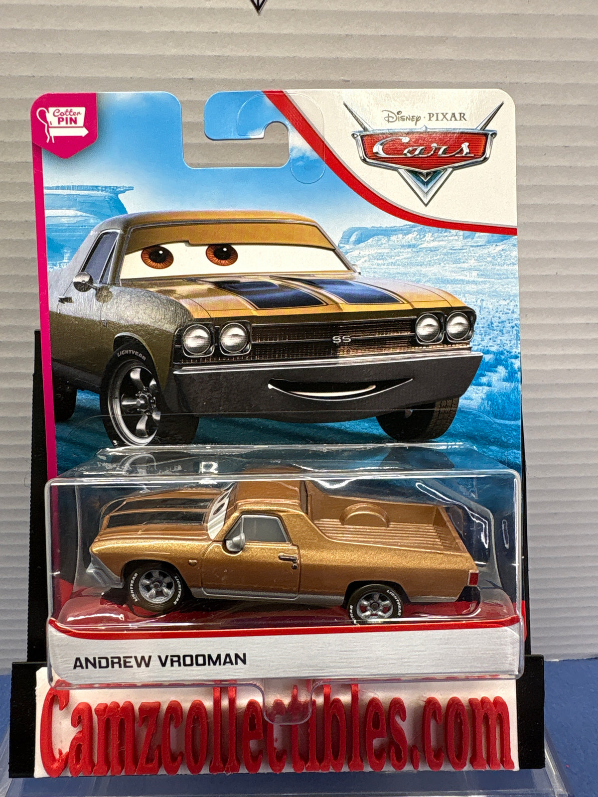 Disney Pixar Cars Andrew Vrooman Cotter Pin 2018 card