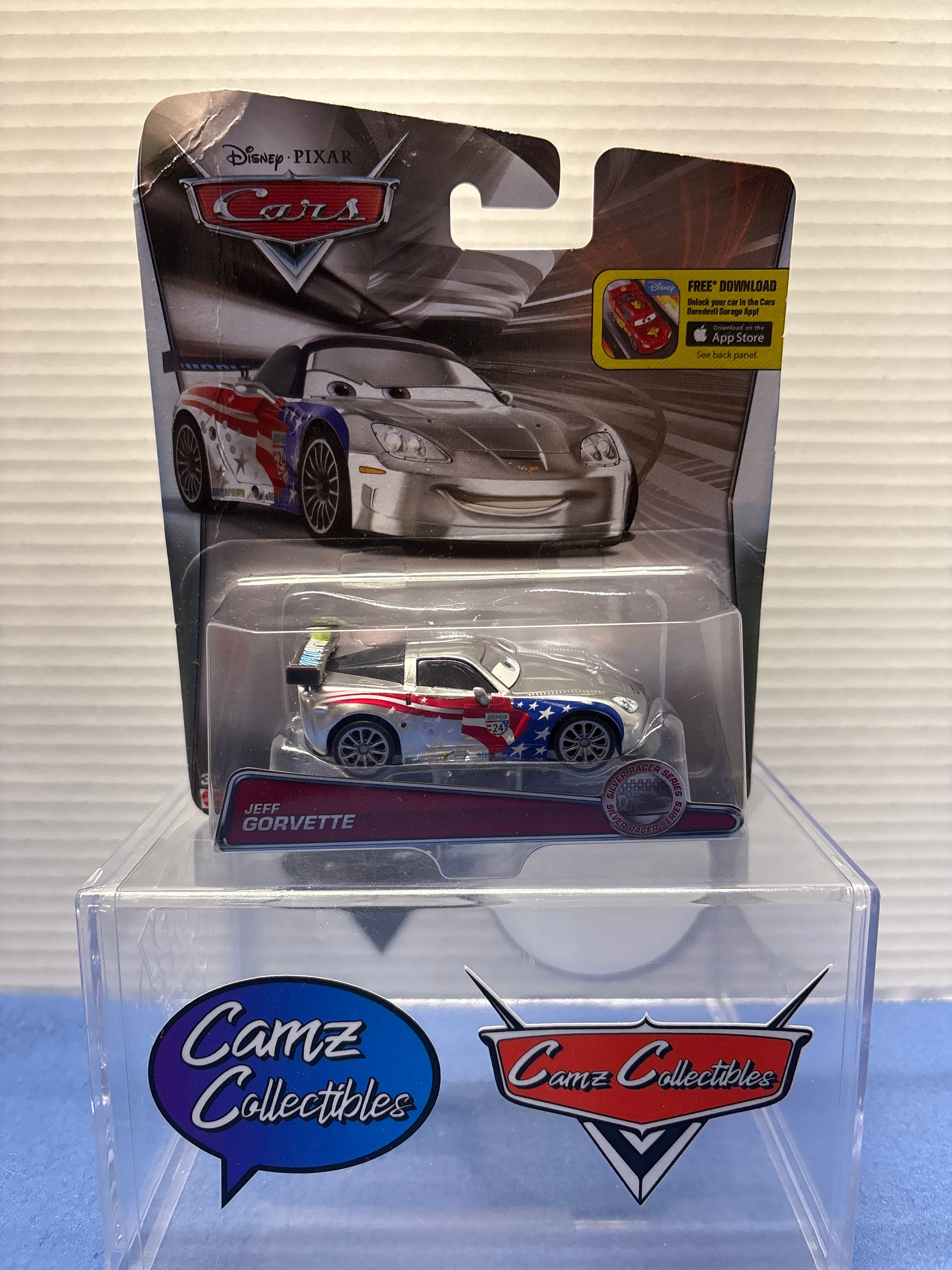 Disney Pixar Cars Silver Series Jeff Gorvette 2014 TROC