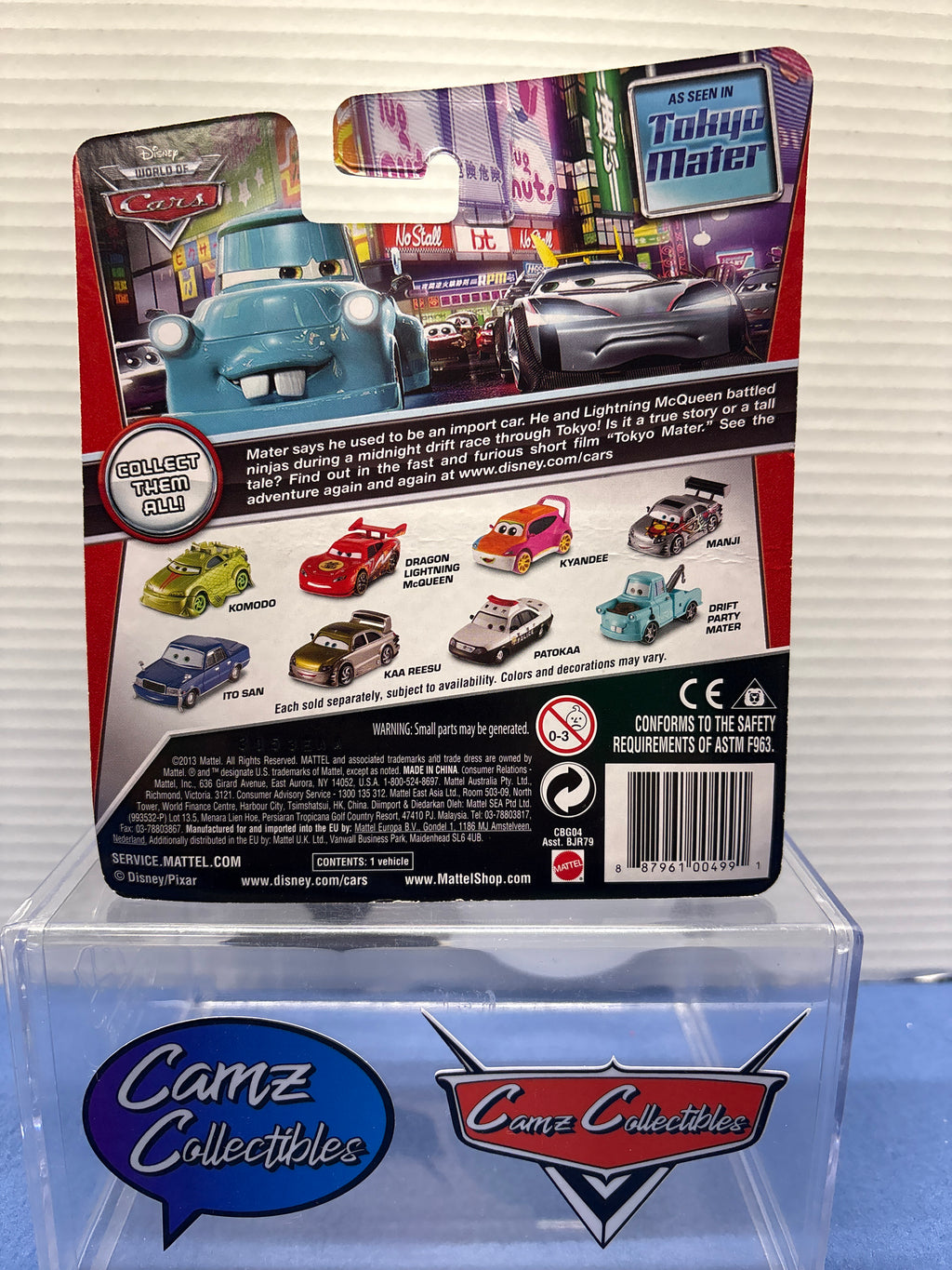Disney Pixar Cars World of Cars Drift Pary Mater as seen in Tokyo Mater -RARE
