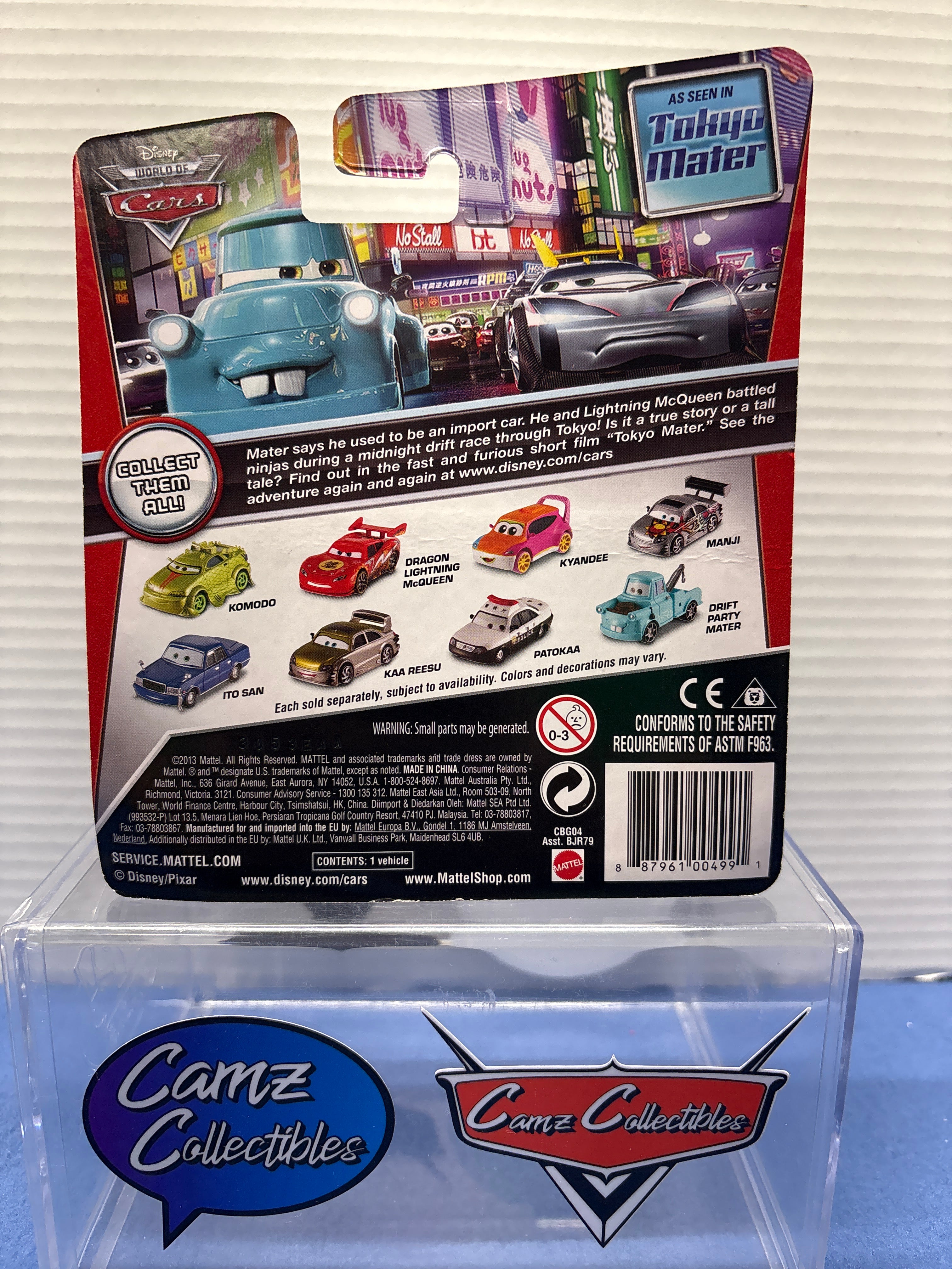 Disney Pixar Cars World of Cars Drift Pary Mater as seen in Tokyo Mater -RARE