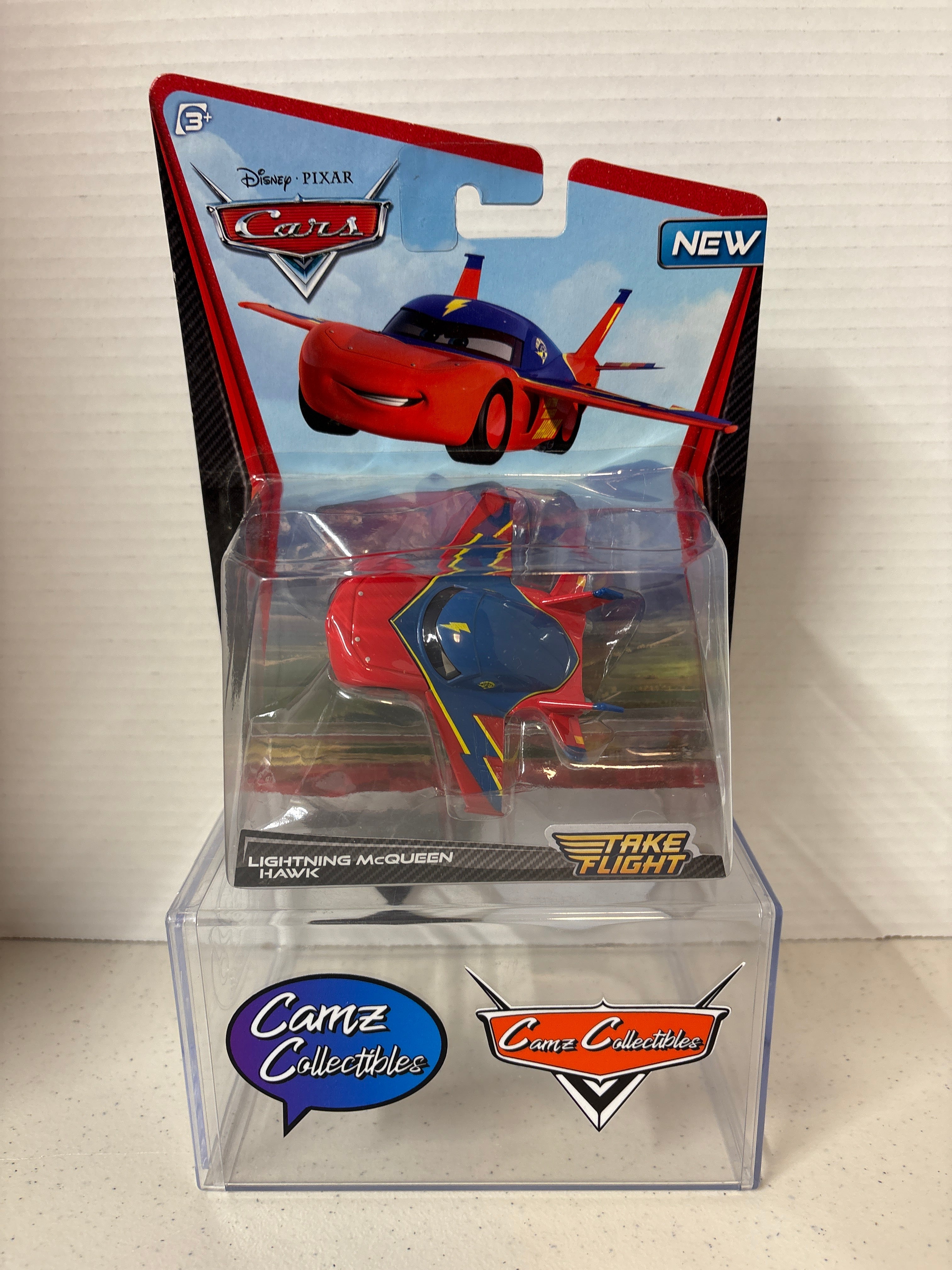 Disney Pixar Cars Lightning McQueen Hawk  Deluxe Take Flight Deluxe