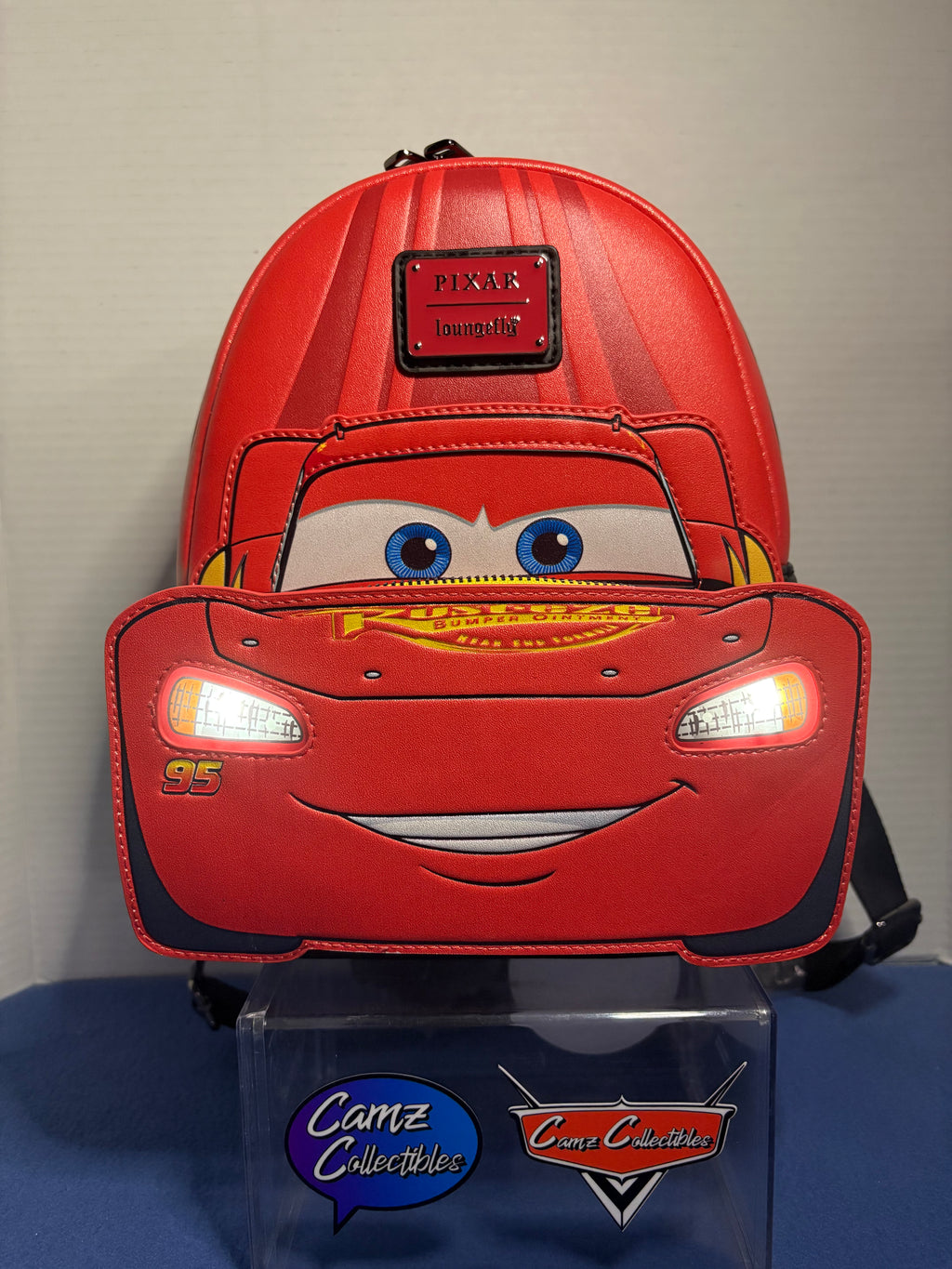 Disney Pixar Cars 20th Anniversary Lightning McQueen Shimmer Light-Up Loungefly