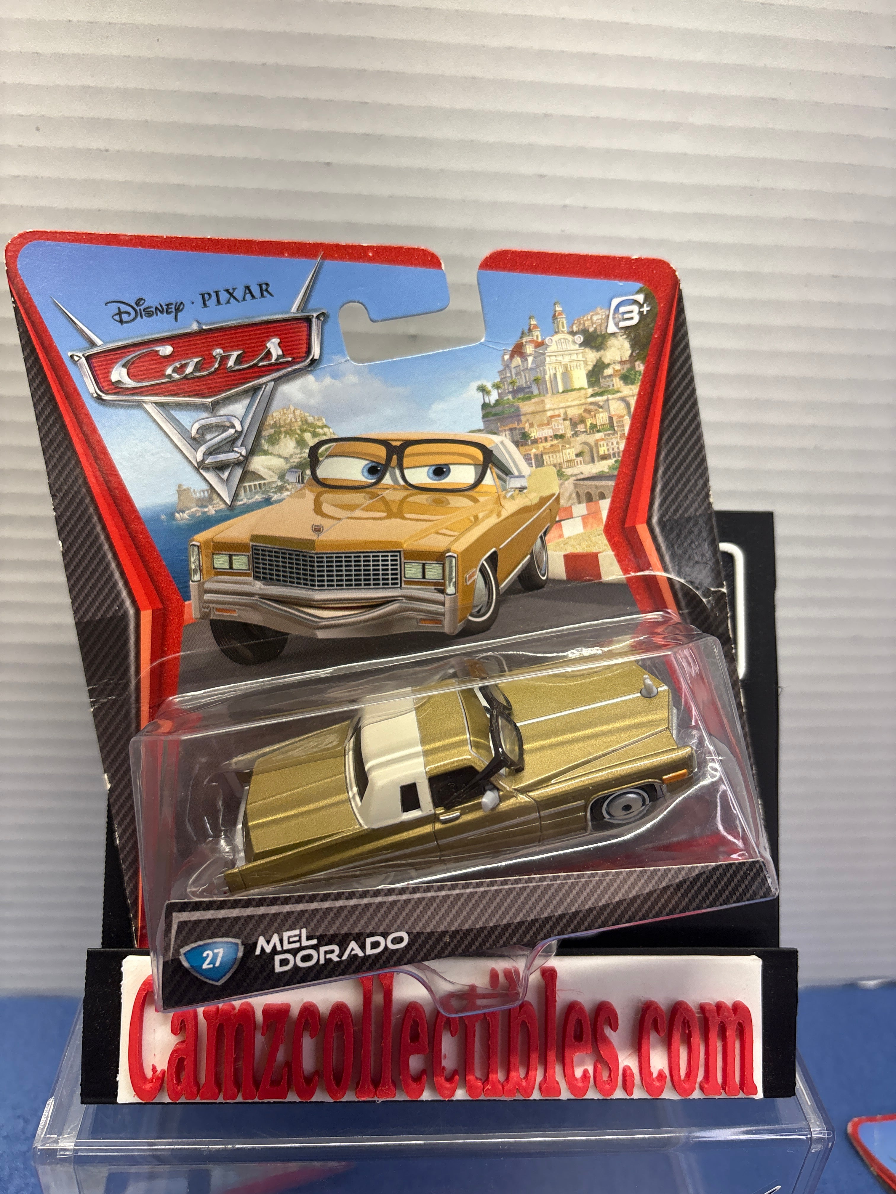 Disney Pixar Cars 2 Bundle of 8 - Rod Torque Redline,  Lightning McQueen, Mel Dorado, Race Team Fillmore, Nigel Gearsley, Jeff Gorvette, Francesco Bernoulli, Lewis Hamilton