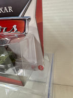 Disney Pixar Cars Race Team Sarge with Headset 95 Pit Crew series *small crack on the bottom of plastic*