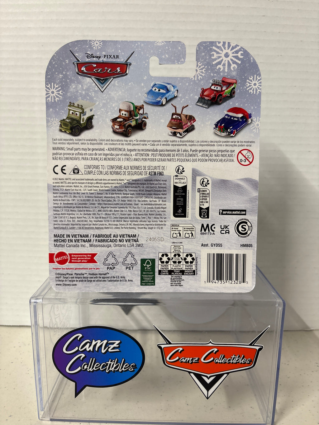 Disney Pixar Cars Christmas Clutch Kringle on metal 2021 card