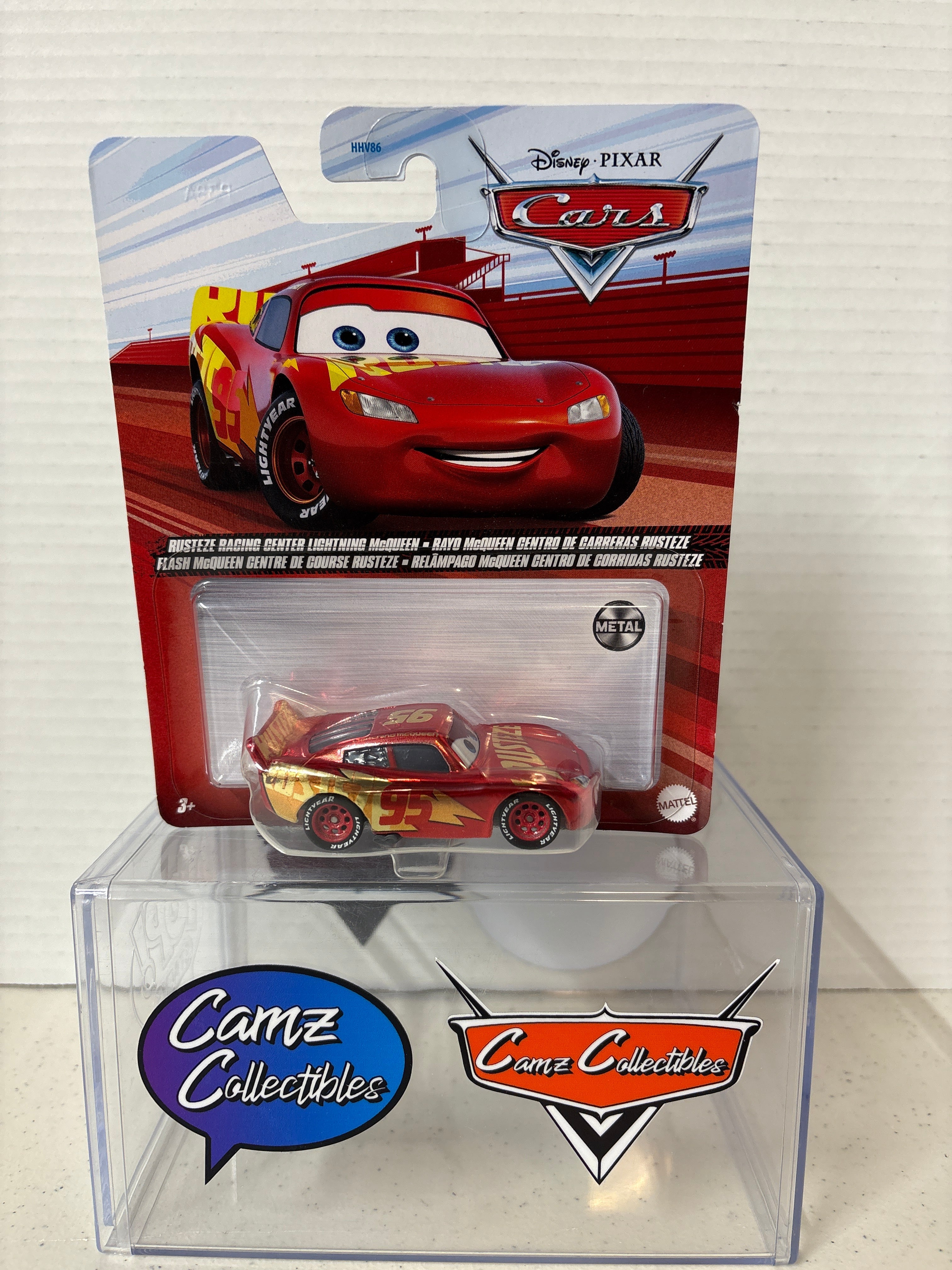 Disney Pixar Cars Rusteze Racing Center Lightning McQueen Metal Series