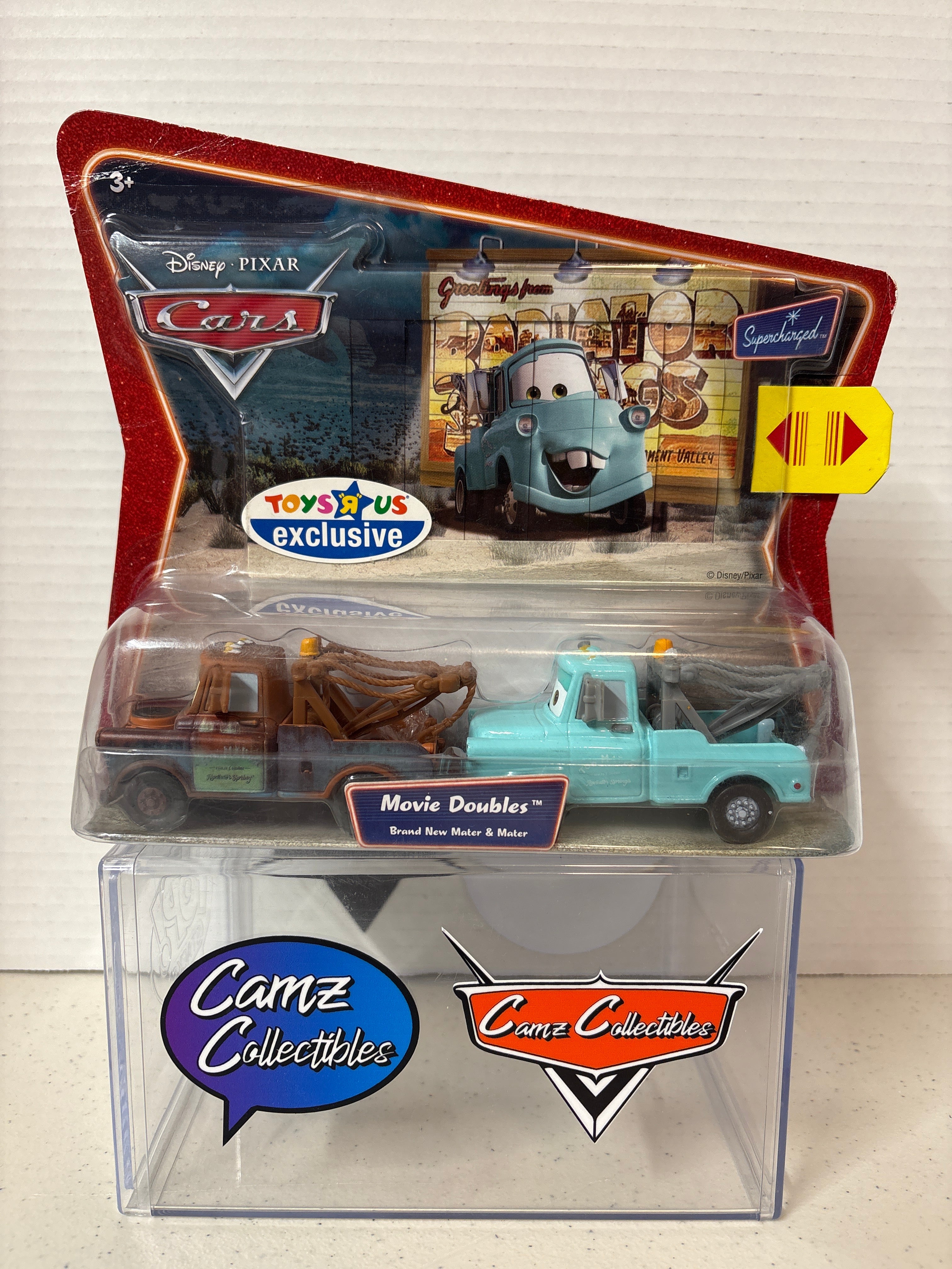 Disney Pixar Cars Supercharged Movie Doubles Brand New Mater & Mater Toys R Us Exclusive