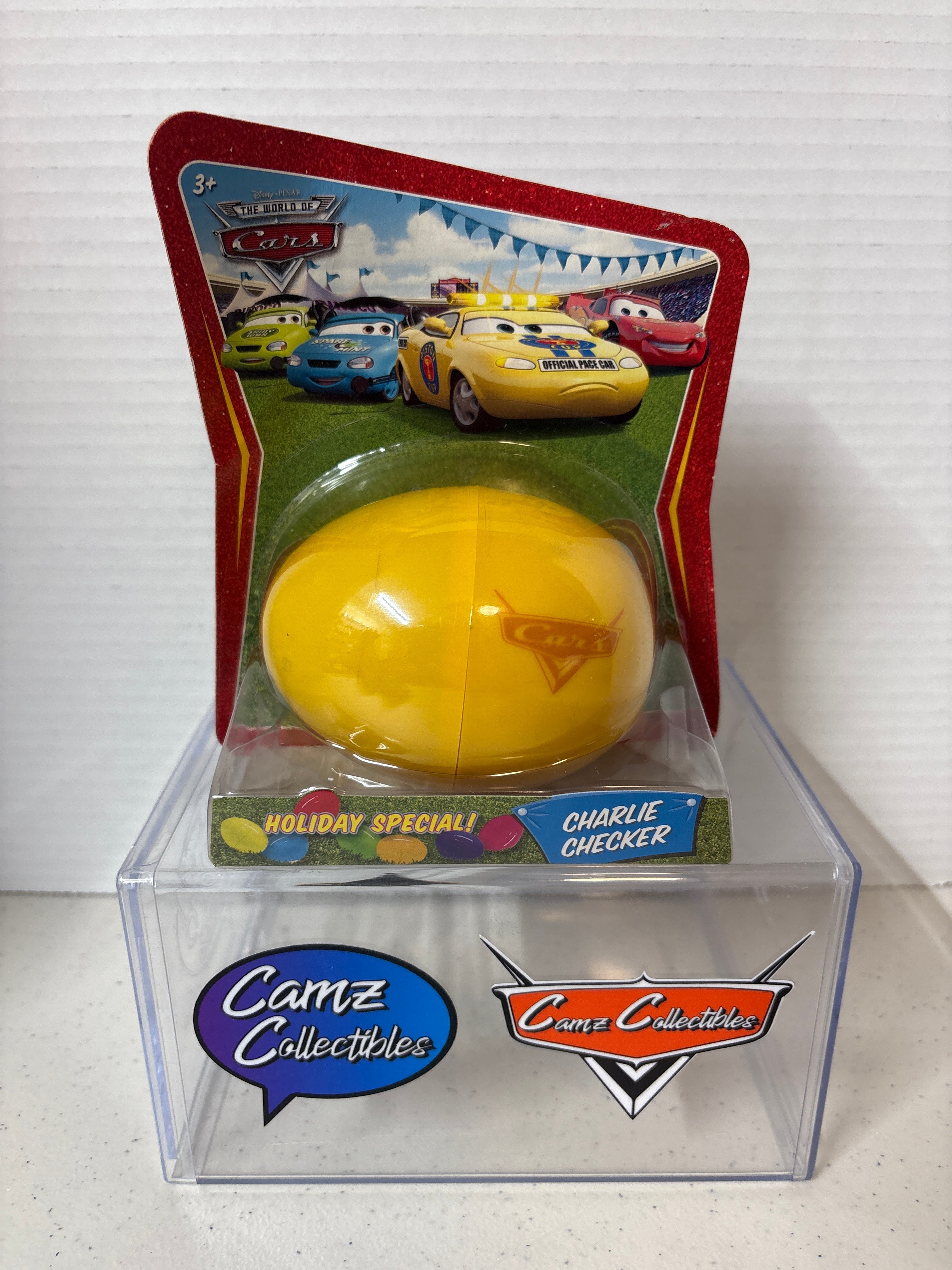 Disney Pixar Cars Easter Egg Holiday Special Charlie Checker (bent card)