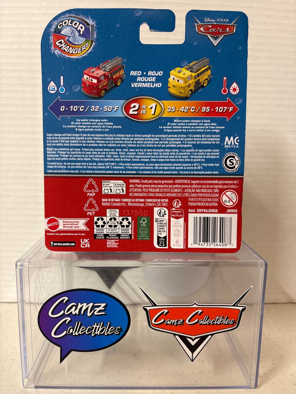 Disney Pixar Cars Color Changer Red