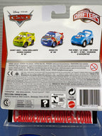 Disney Pixar Cars Micro Drifters 3 Pack Shiny Wax, Gask-its, The King