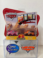 Disney Pixar Cars Mini Adventures Piston Cup Tank Coat No.36 & No Stall No.123