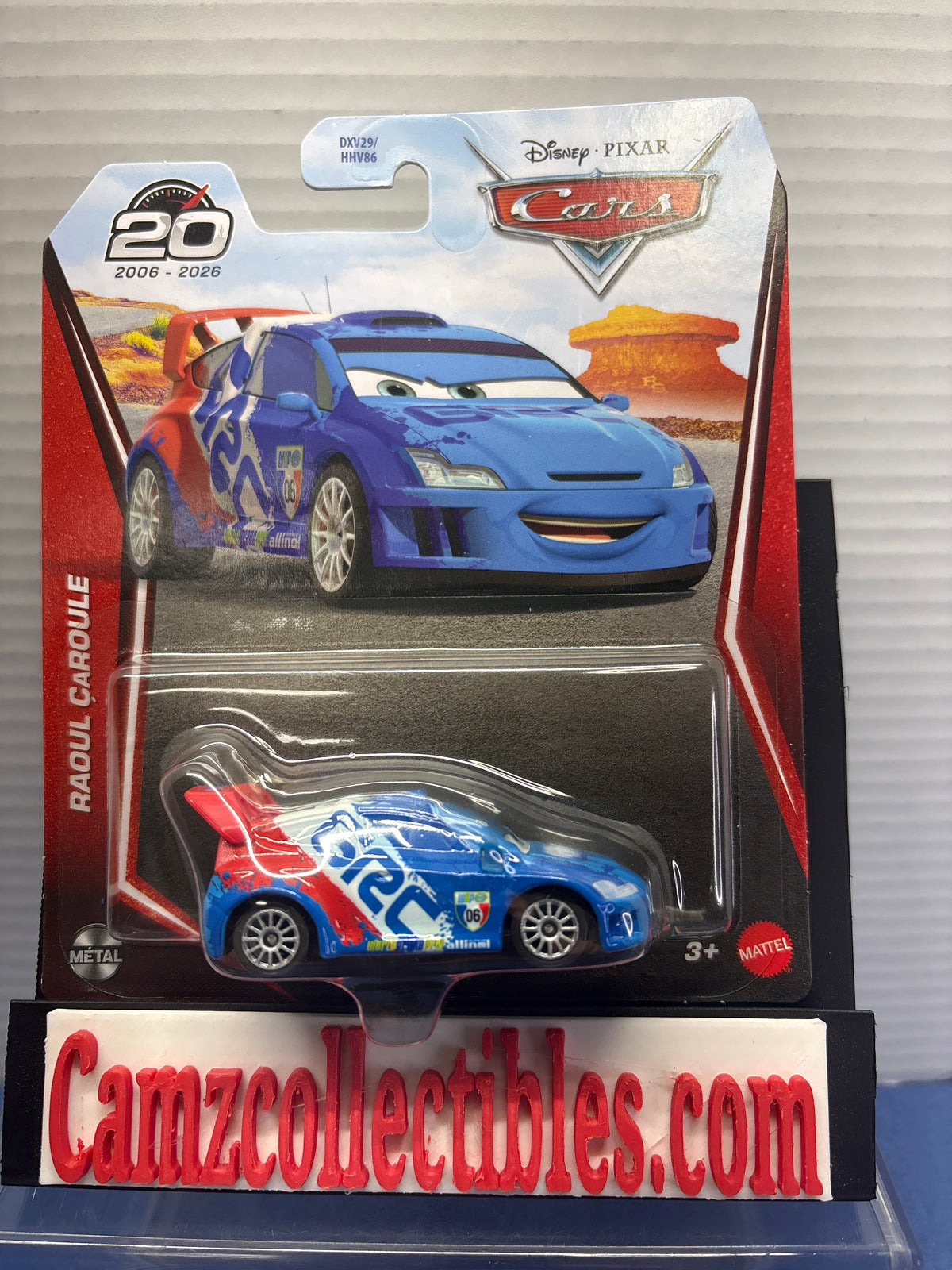 Disney Pixar Cars 20th Anniversary Raoul CaRoule
