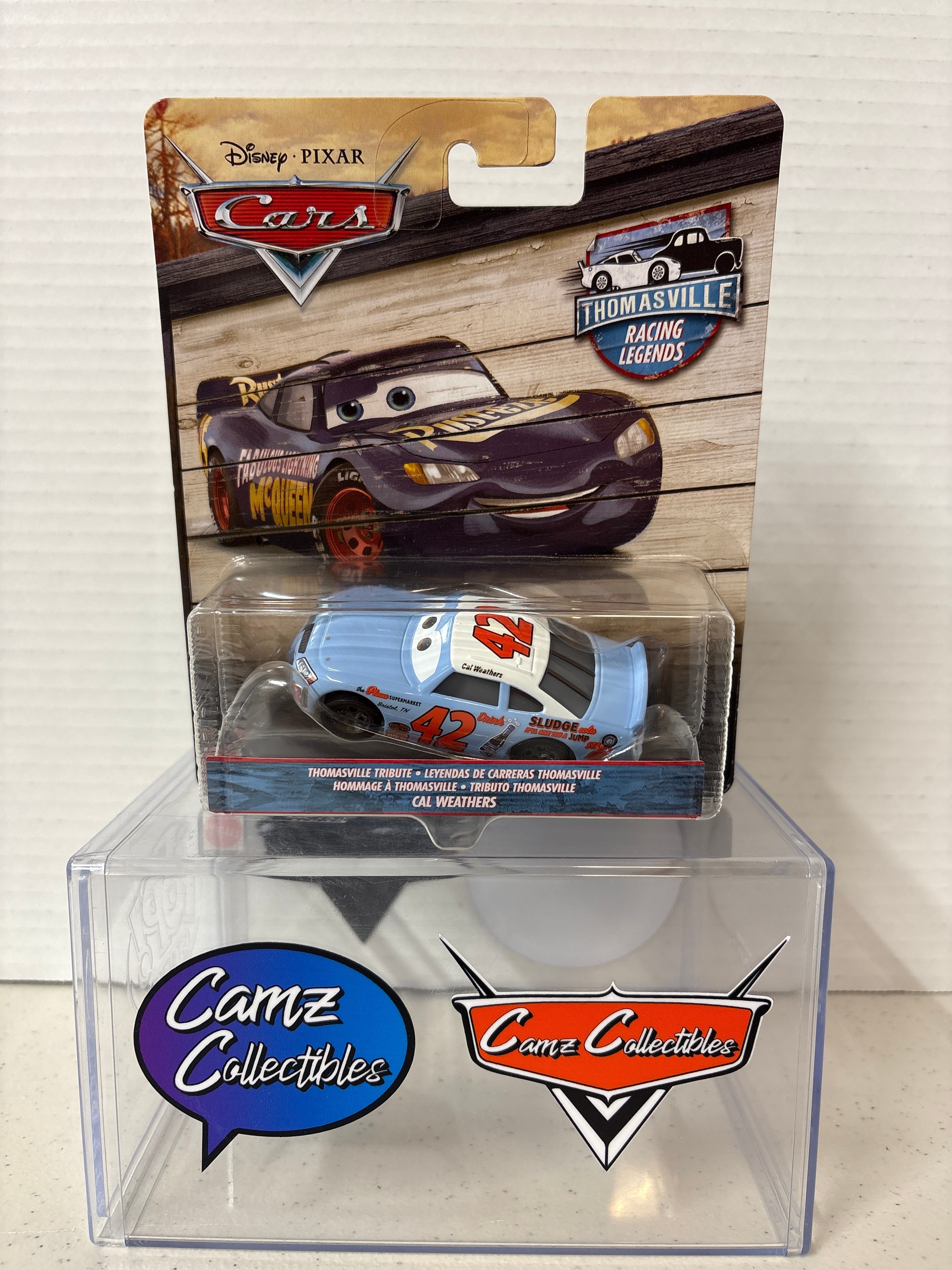 Disney Pixar Cars Thomsaville Racing Legends Cal Weathers