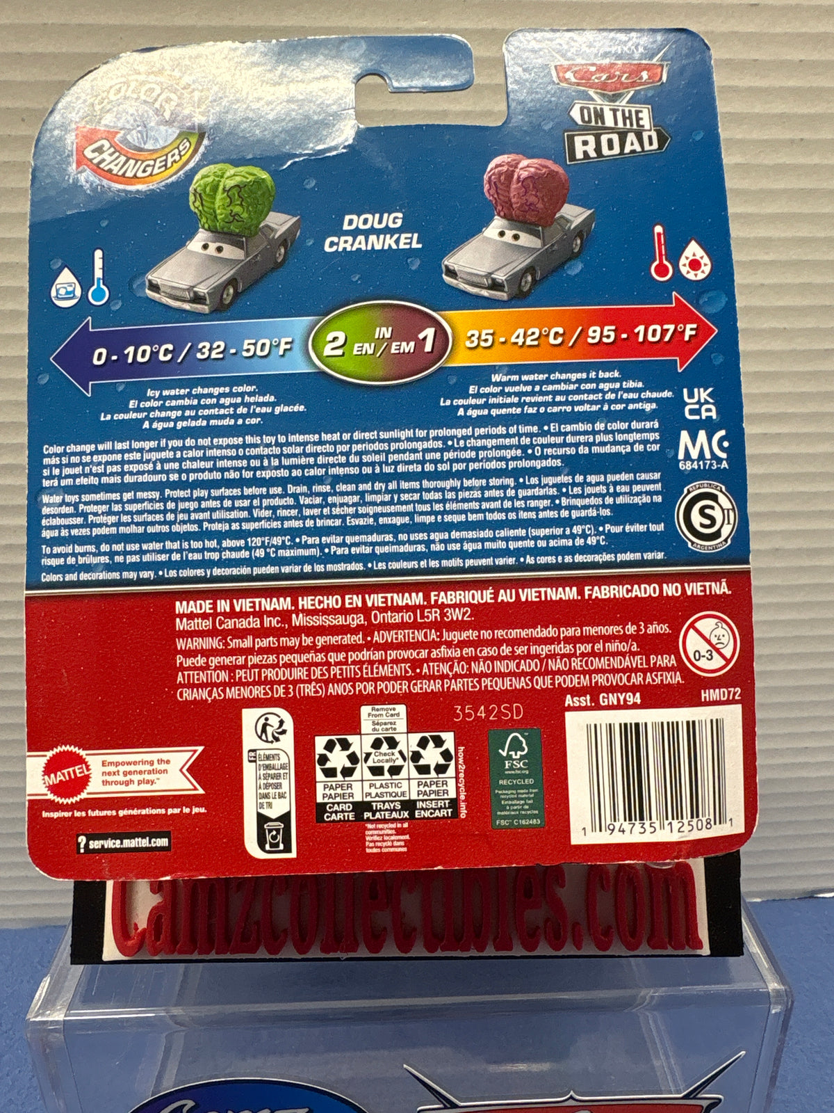 Disney Pixar Cars Color Changer Doug Crankel