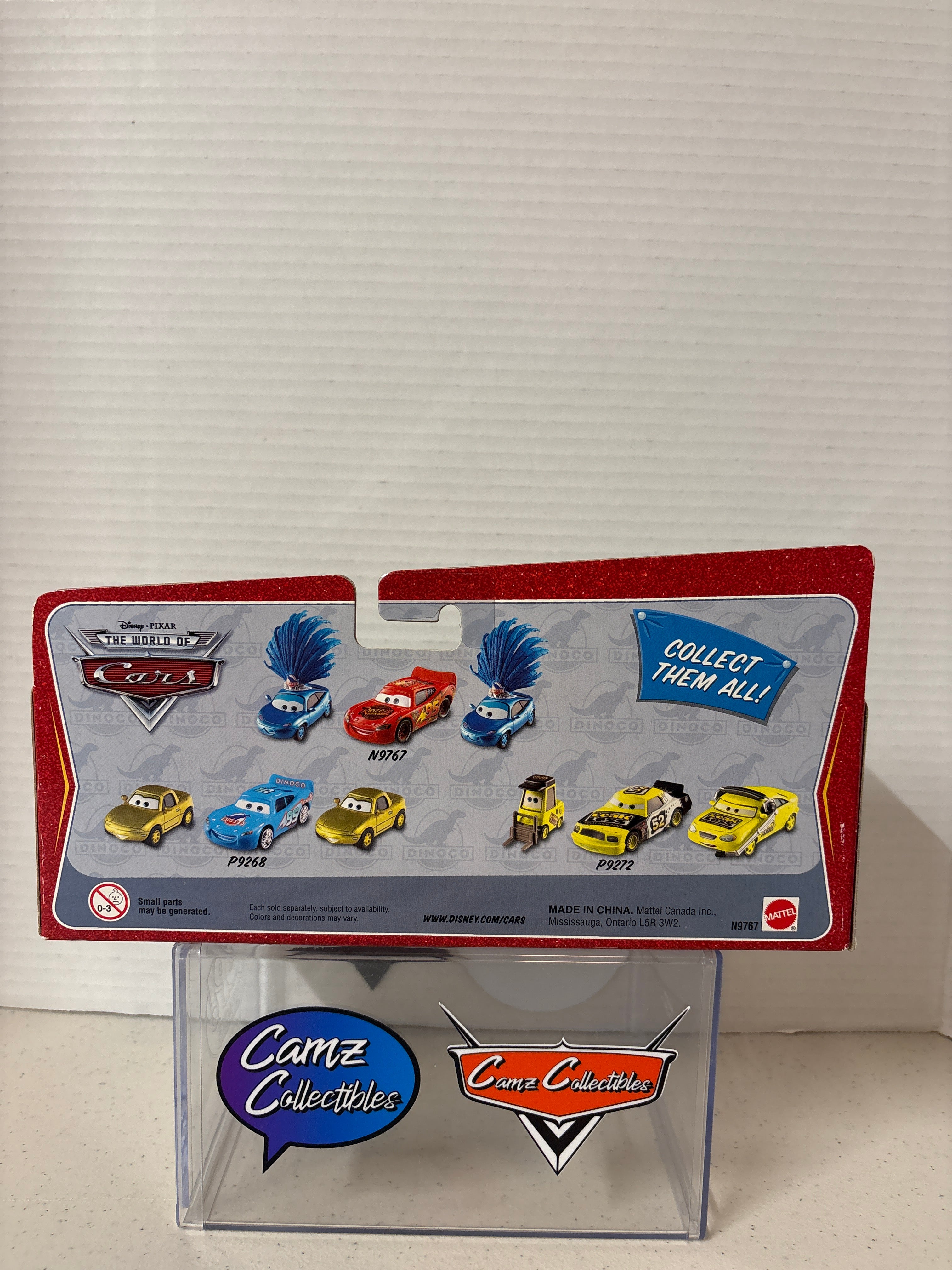 Disney Pixar Cars 3-Car Gift Pack - Dinoco Showgirl #1, Lightning McQueen, & Dinoco Showgirl #2