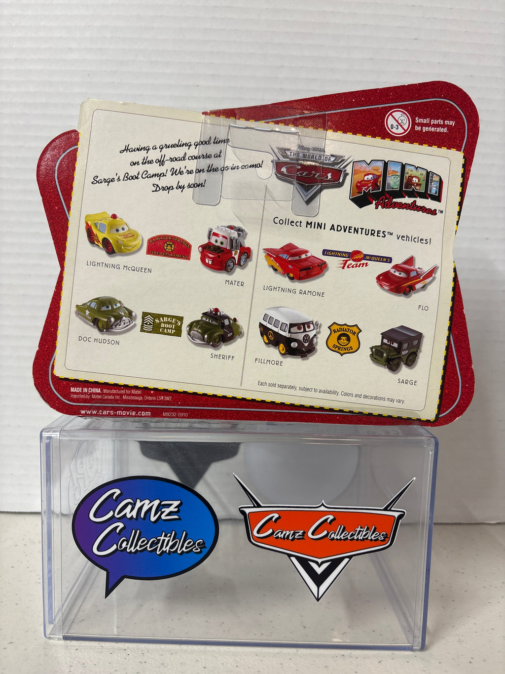 Disney Pixar Cars World of Cars Mini Adventures Sarge's Boot Camp Doc Hudson & Sheriff