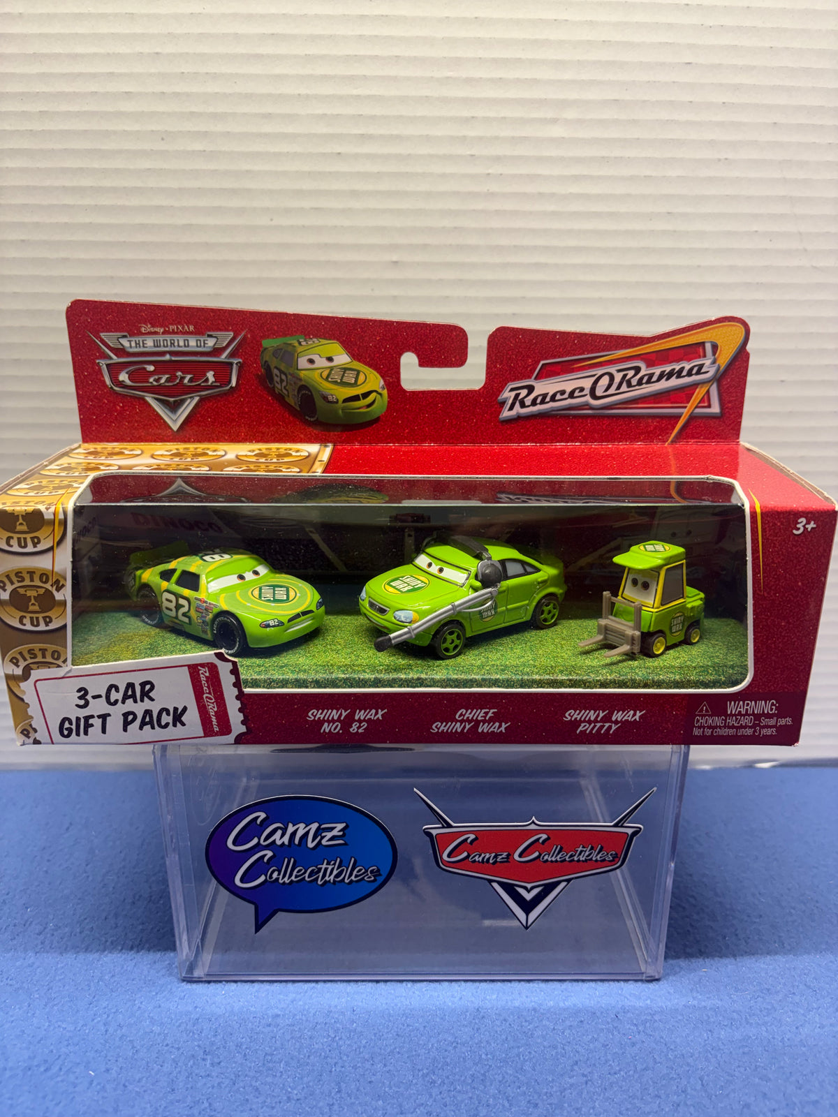 Disney Pixar Cars 3 Car Gift Pack Shiny Wax #82 Chief Shiny Wax  Shiny Wax Pitty