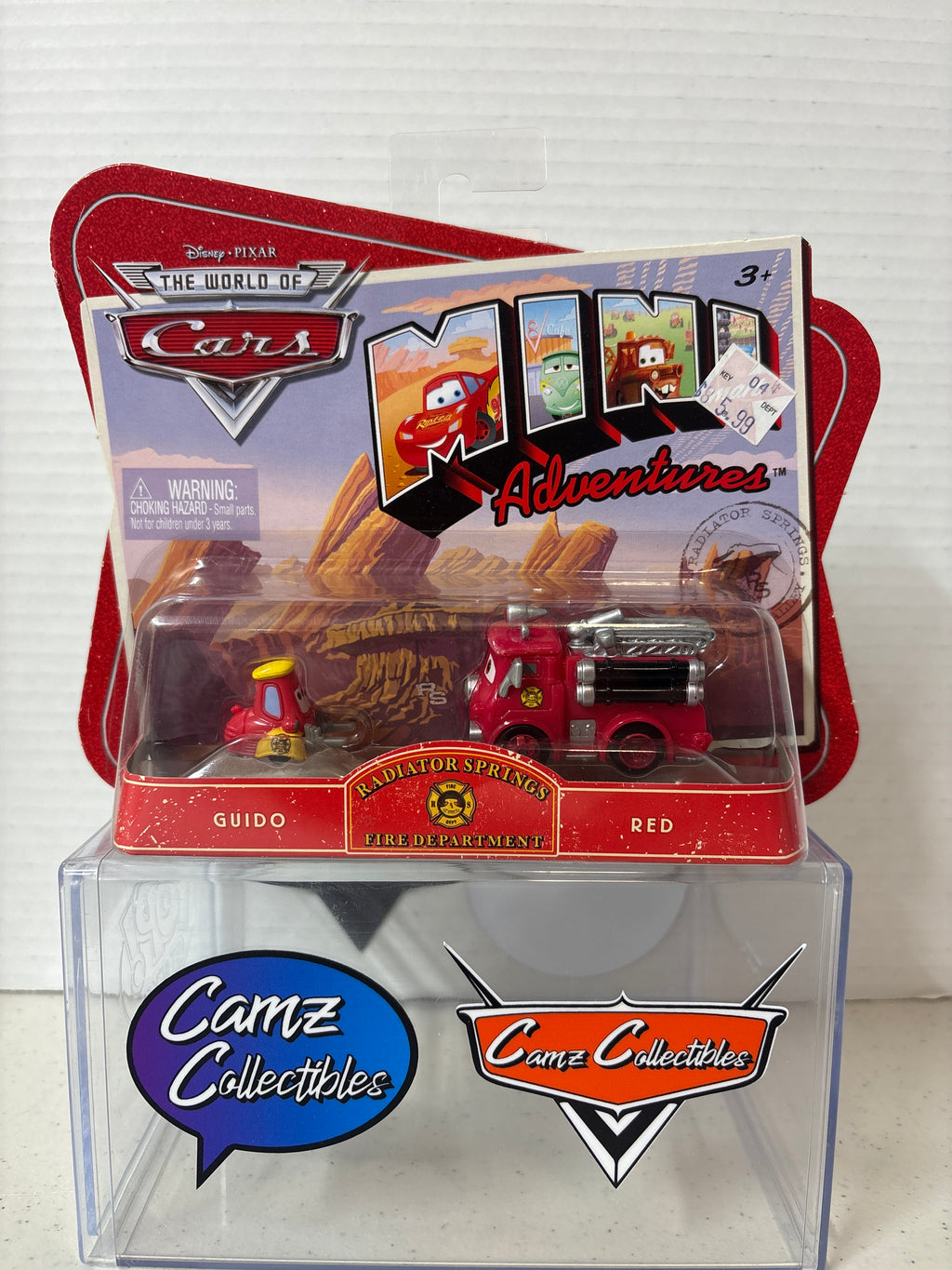 Disney Pixar Cars Mini Adventures Radiator Springs Fire Department Guido & Red