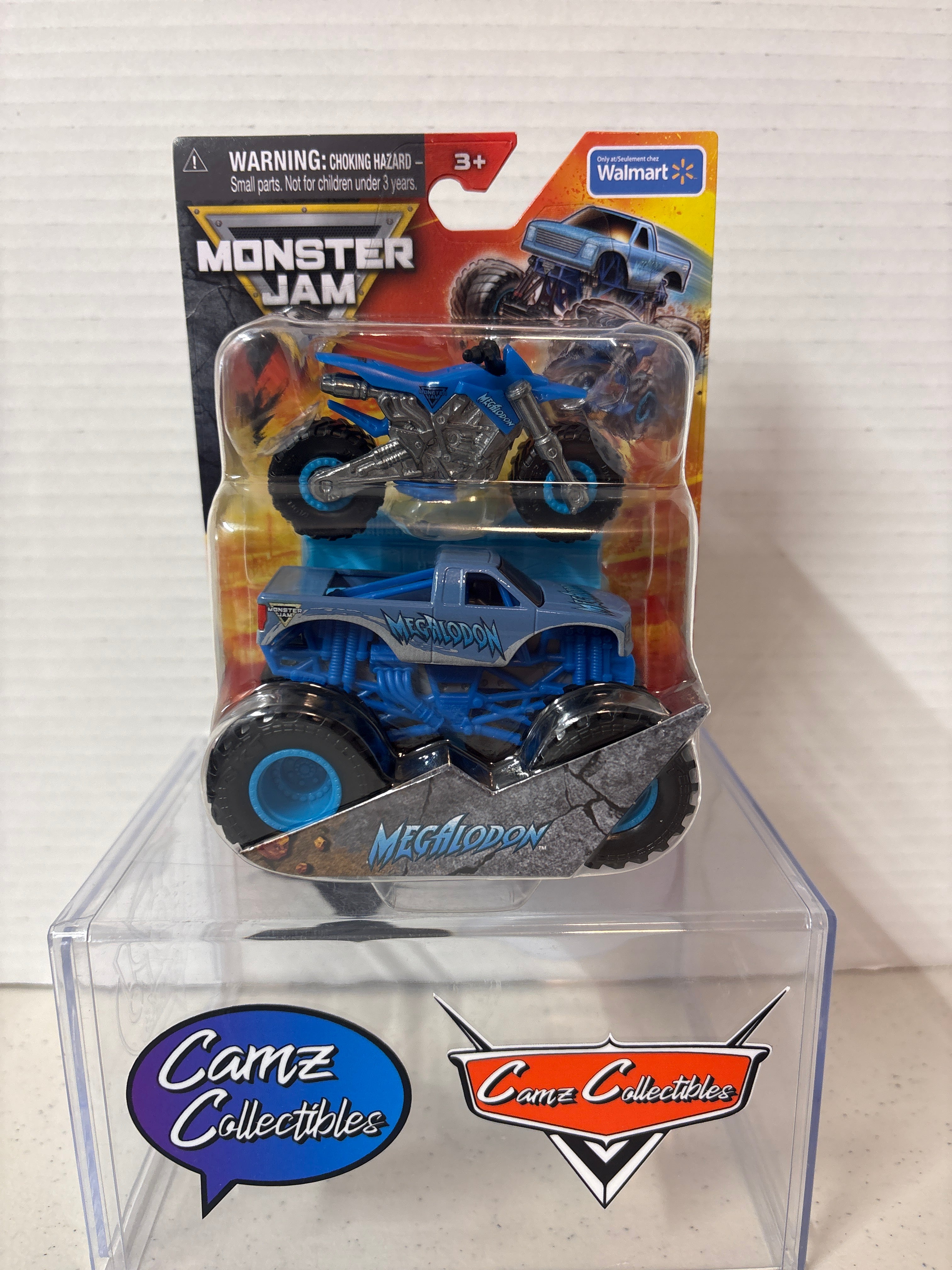 Spinmaster Monster Jam Megalodon  with Dirt Bike Walmart Exclusive