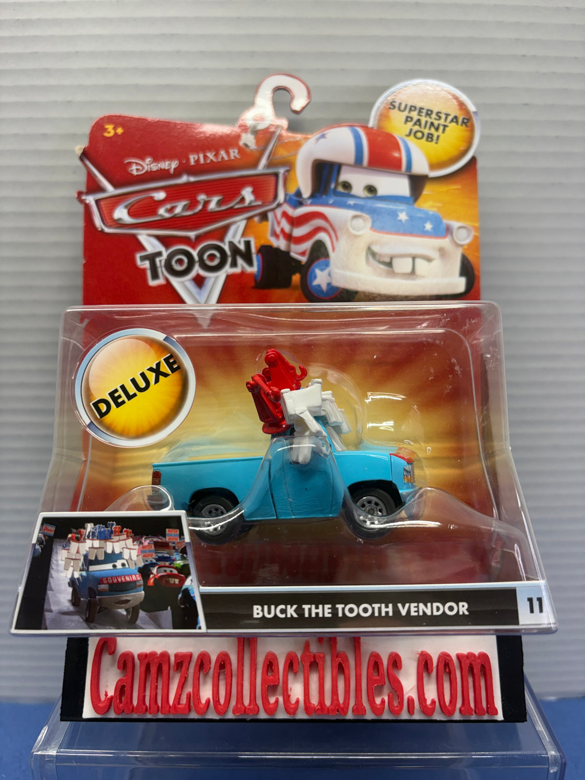 Disney Pixar Cars Toon Buck the Tooth Vendor #11