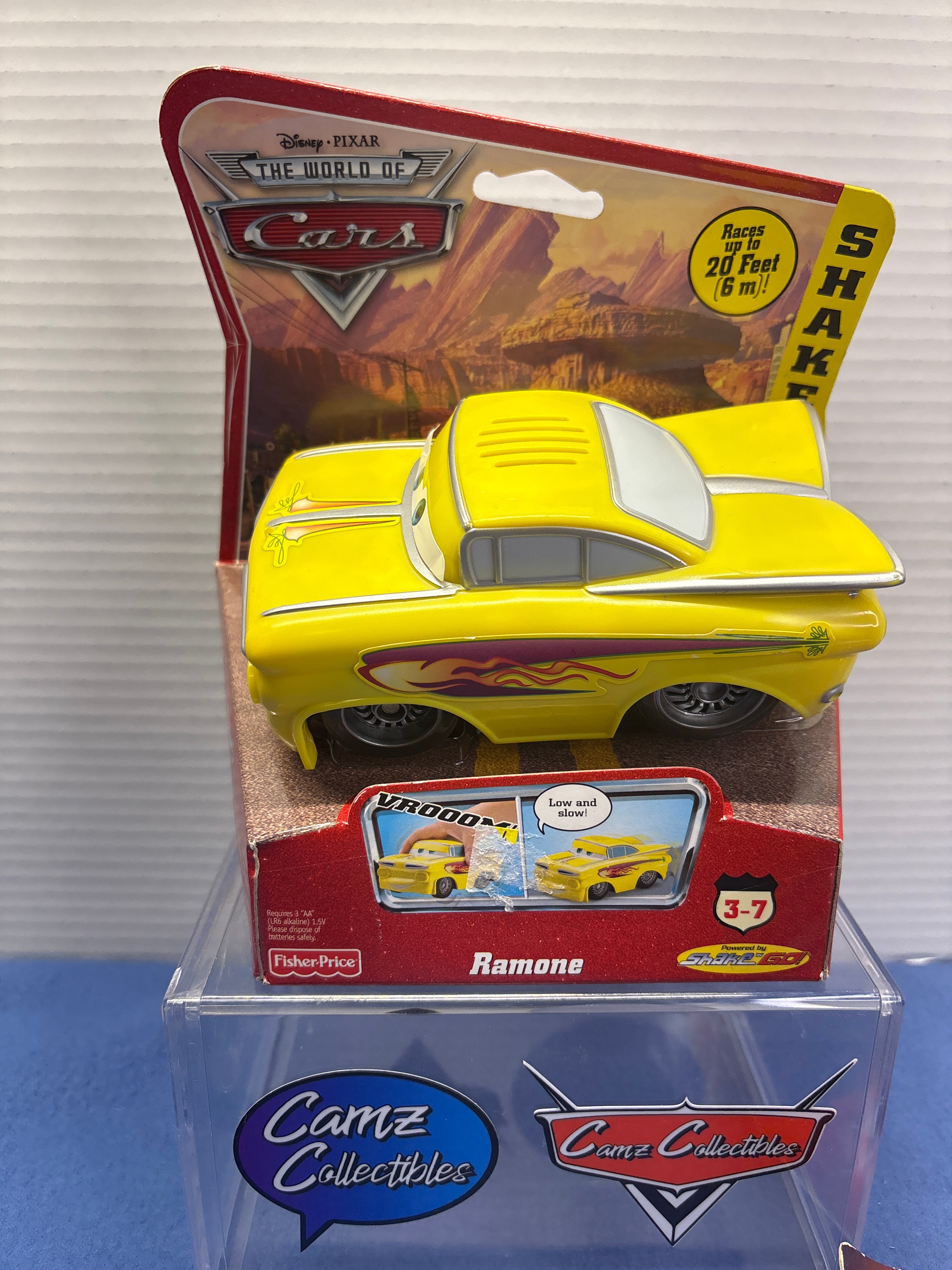 Disney Pixar Cars World of Cars Shake n' Go Yellow Ramone