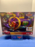 Disney Pixar Cars Race to Celebrate Lightning McQueen Celebration Raceway incudes Light Up McQueen