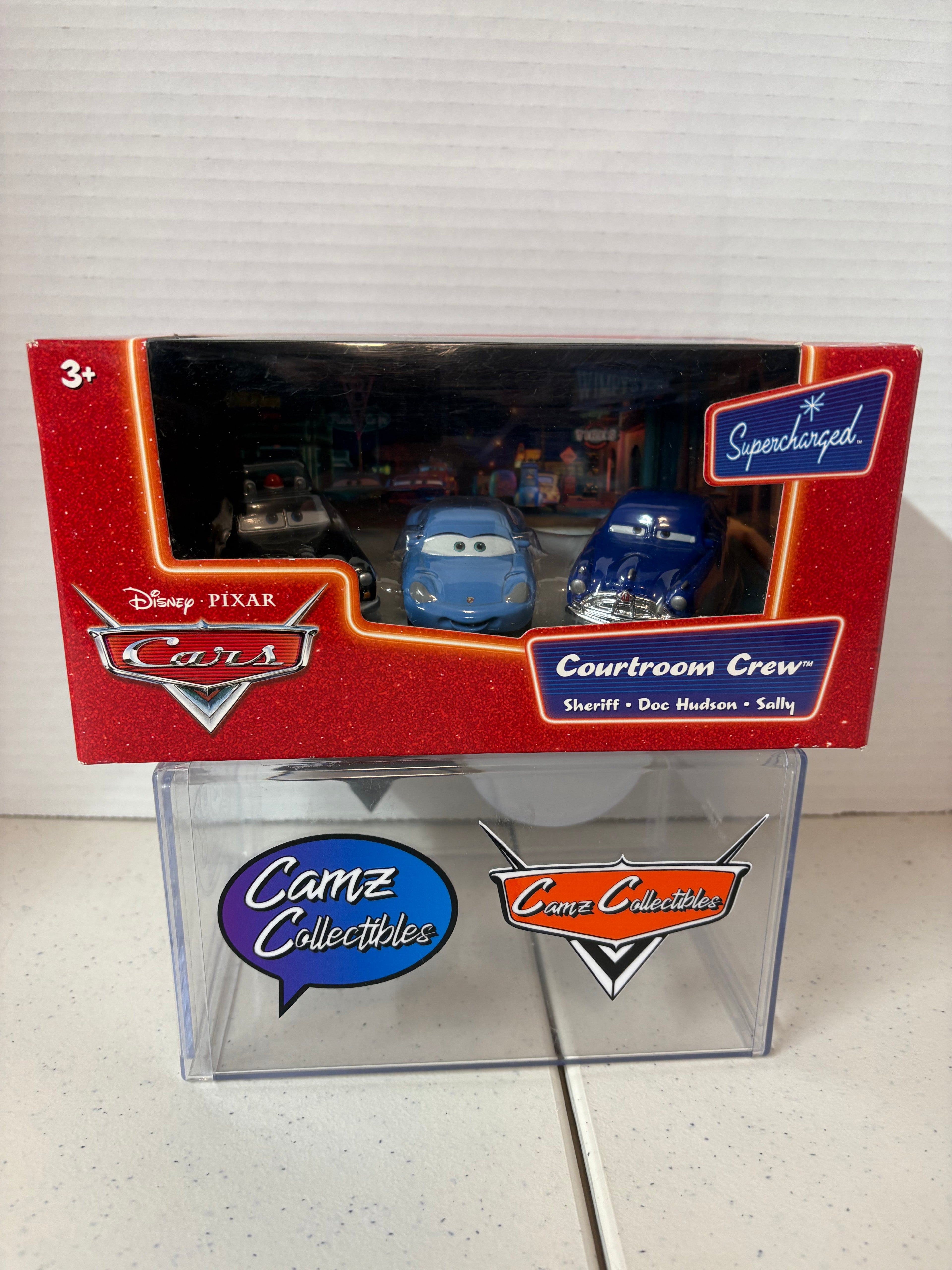Toy car set in packaging with Disney Pixar Cars branding