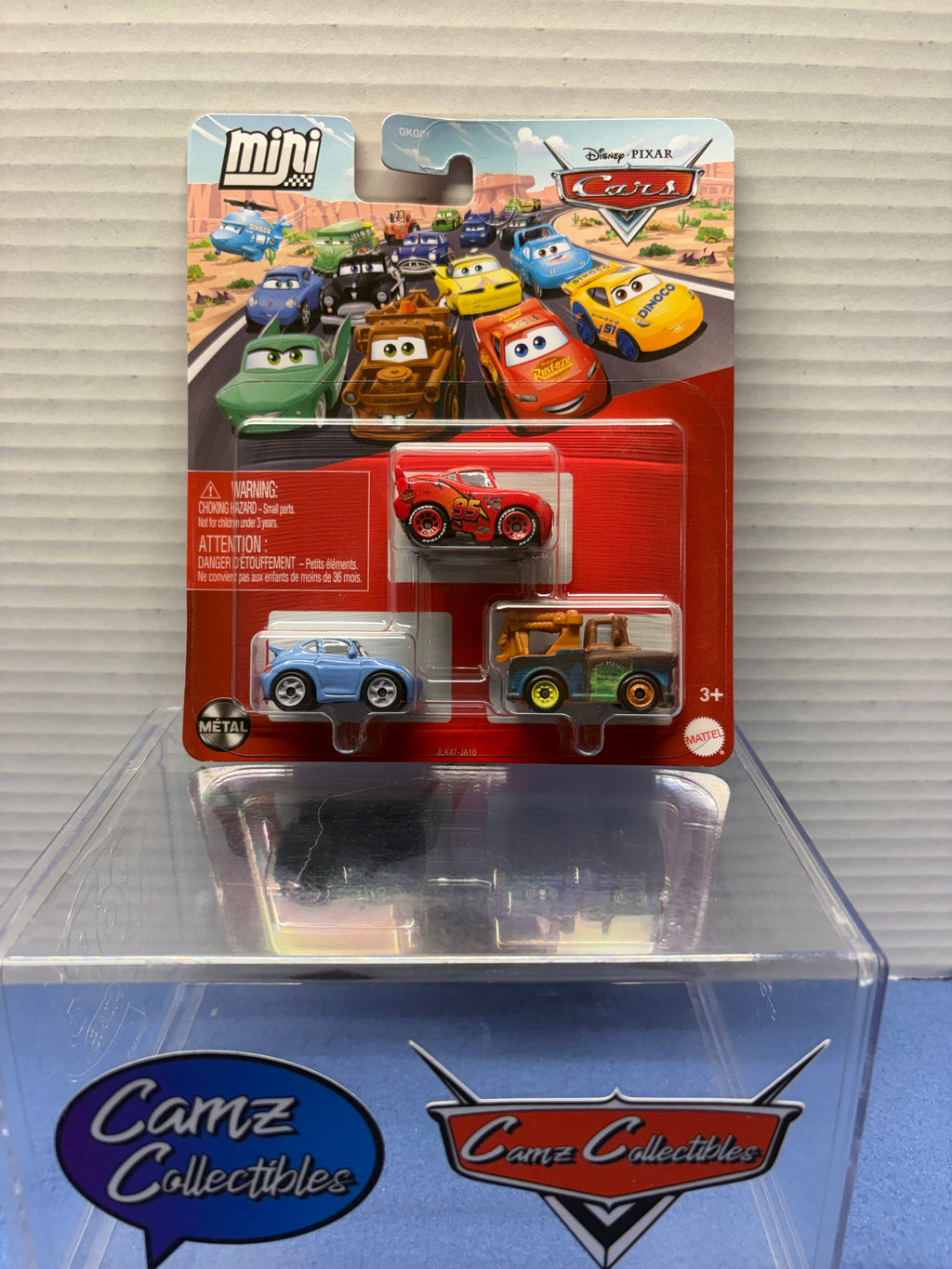 Disney Pixar Cars 3 Pack Mini Racers Case 964J - Sally, Mater, Lighting McQueen