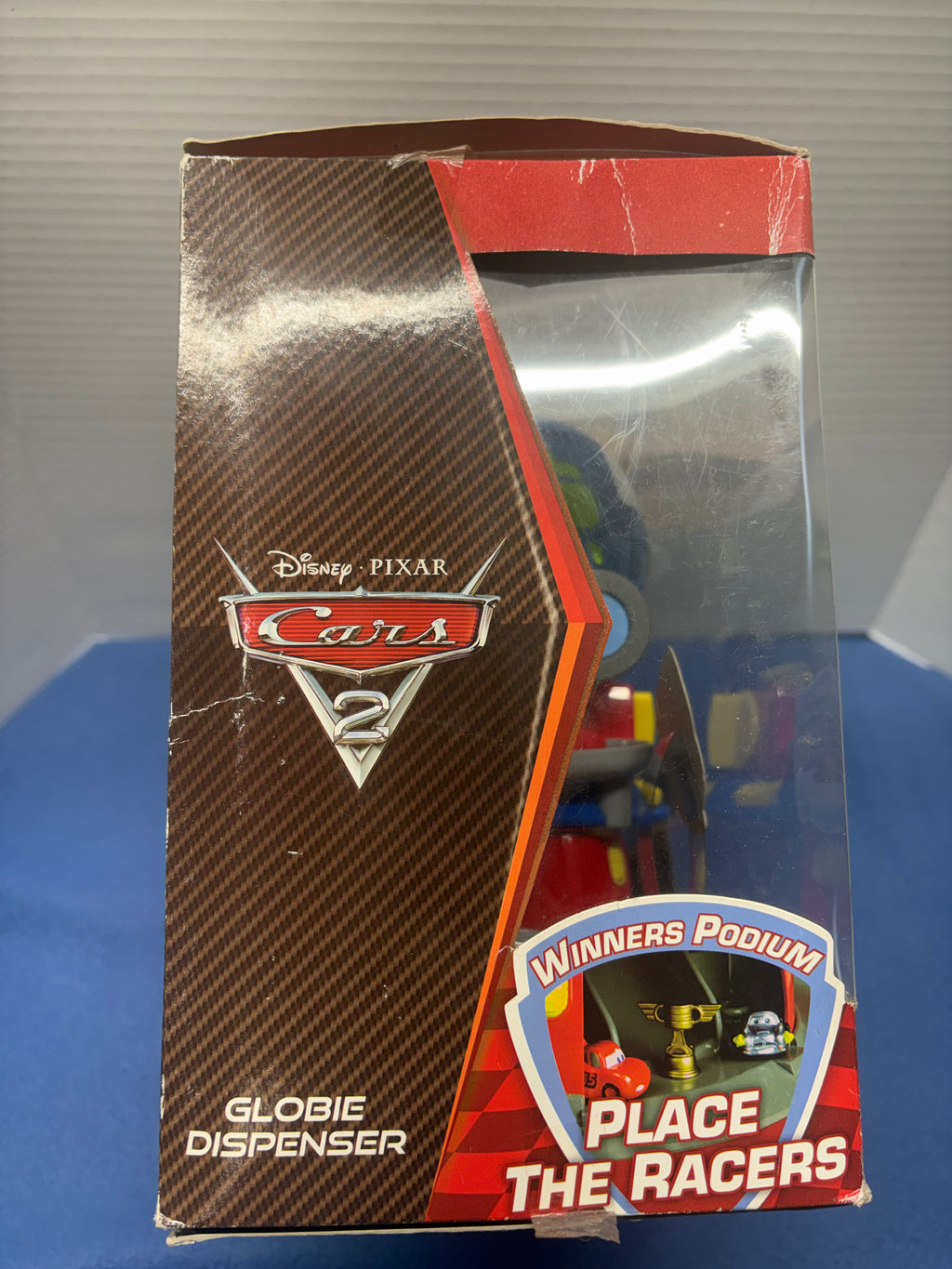 Disney Pixar Cars 2 Globie Dispenser Sealed with squinkies and coins