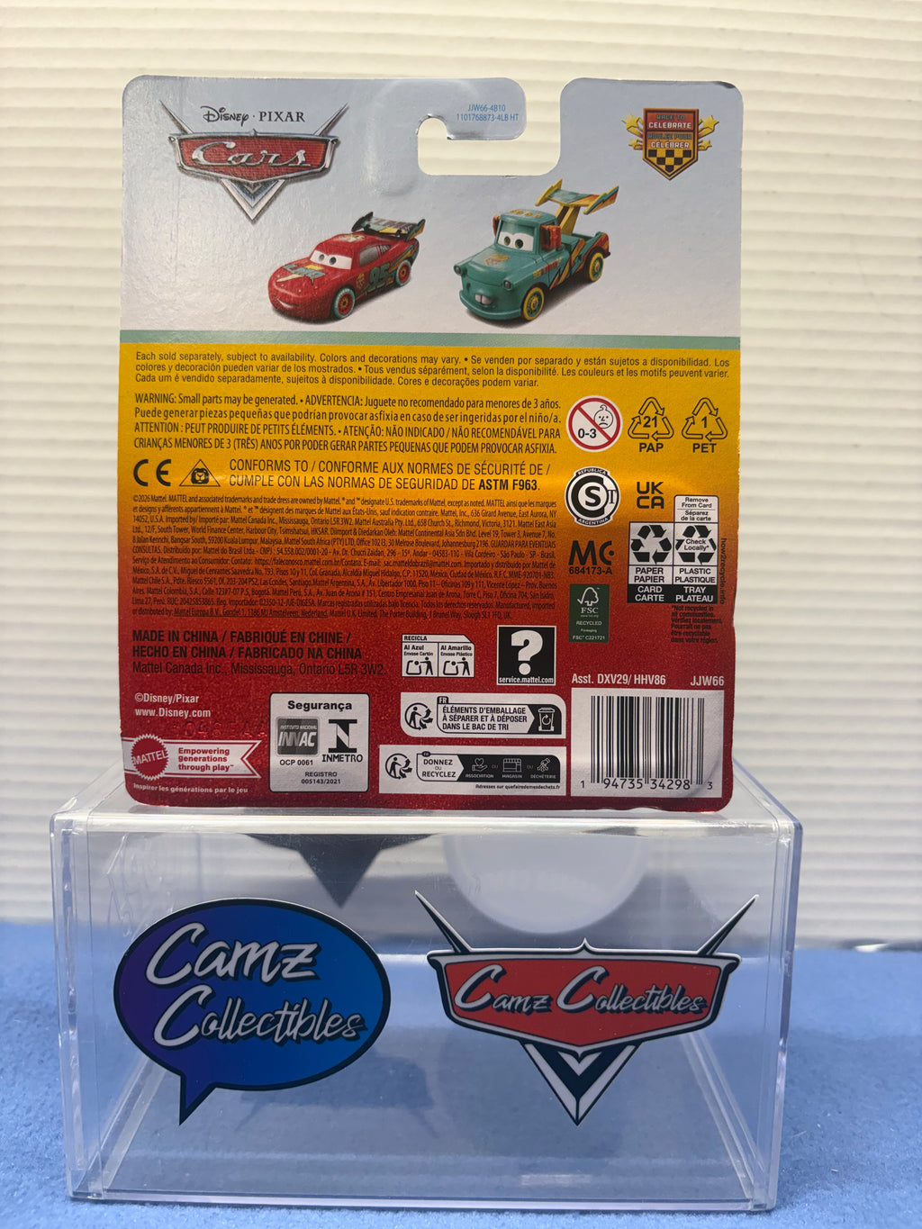 Disney Pixar Cars 2026 20th Anniversary Singles Case DXV29-95H - Race To Celebrate Mater