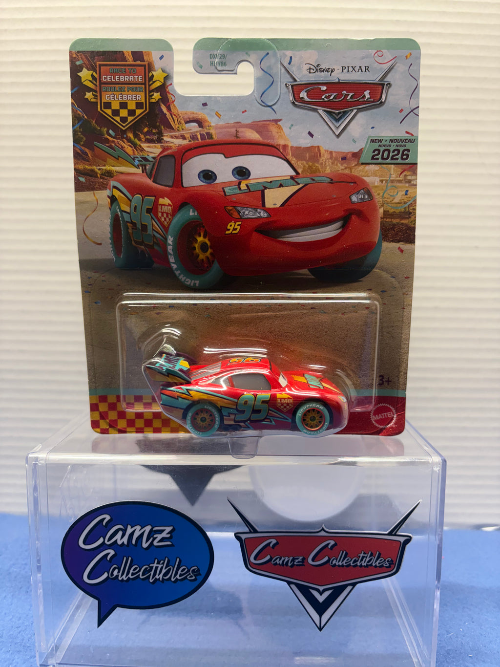 Disney Pixar Cars 2026 20th Anniversary Singles Case DXV29-95H - Race To Celebrate Lightning McQueen