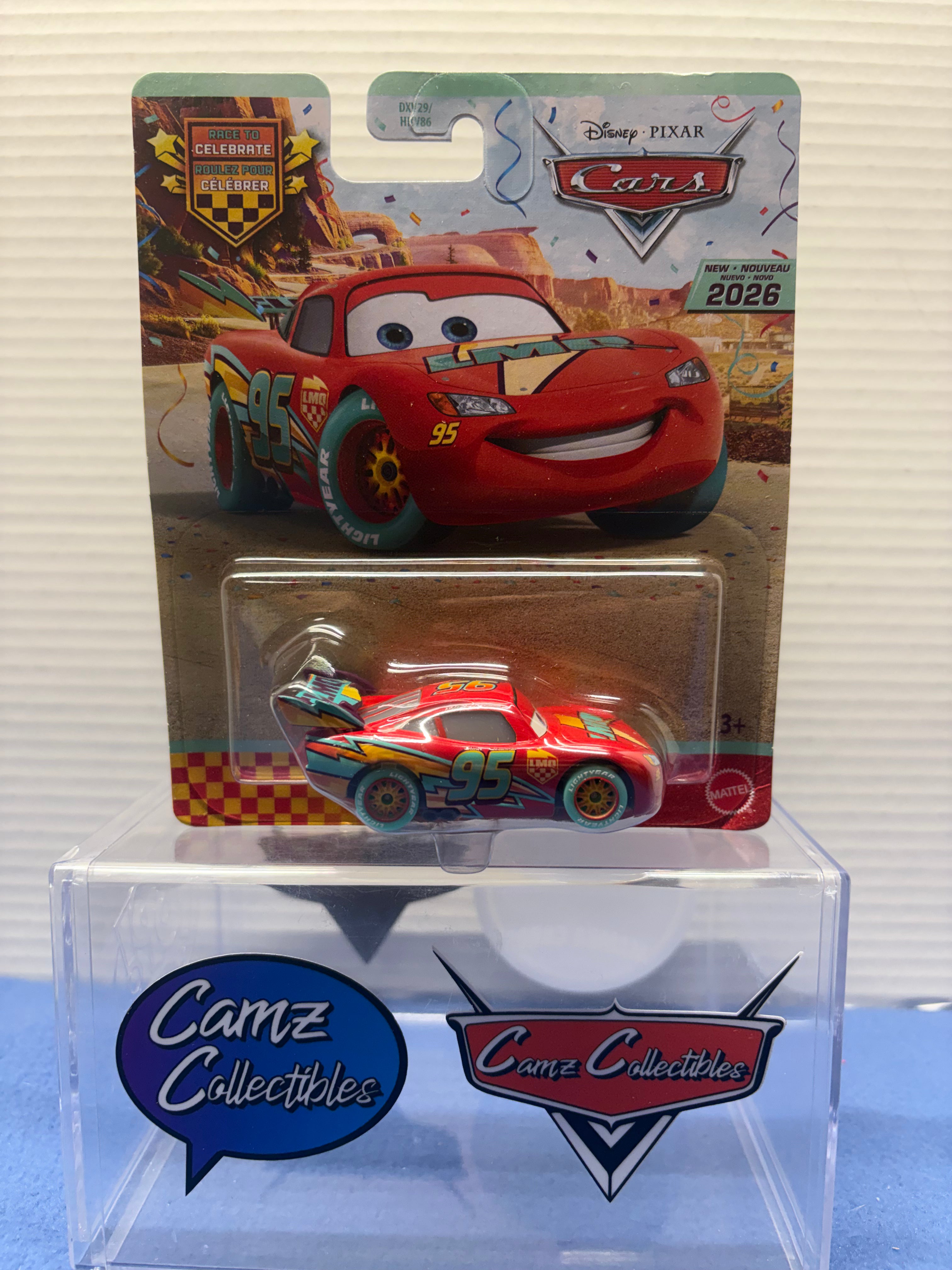 Disney Pixar Cars 2026 20th Anniversary Singles Case DXV29-95H - Race To Celebrate Lightning McQueen