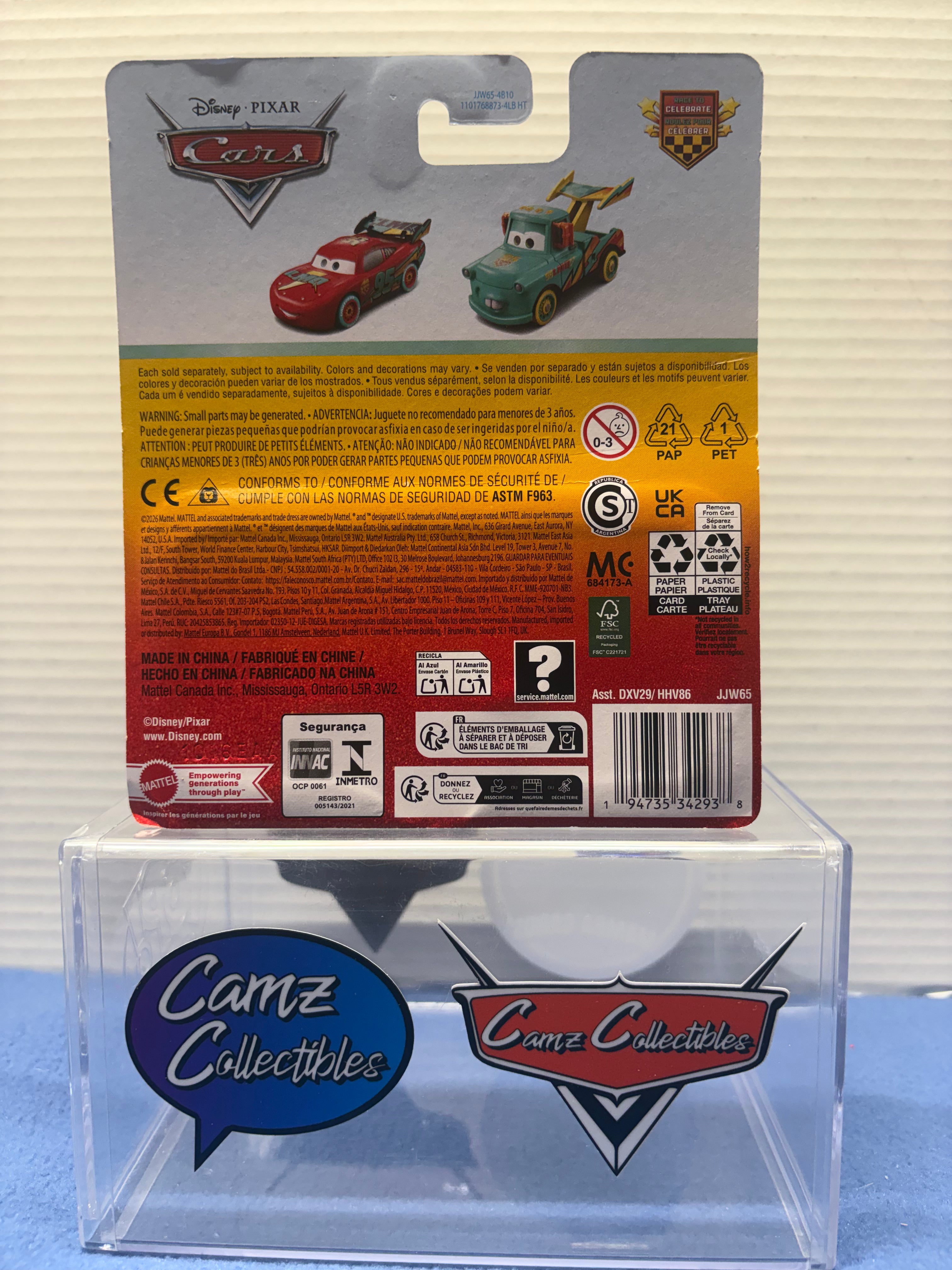 Disney Pixar Cars 2026 20th Anniversary Singles Case DXV29-95H - Race To Celebrate Lightning McQueen