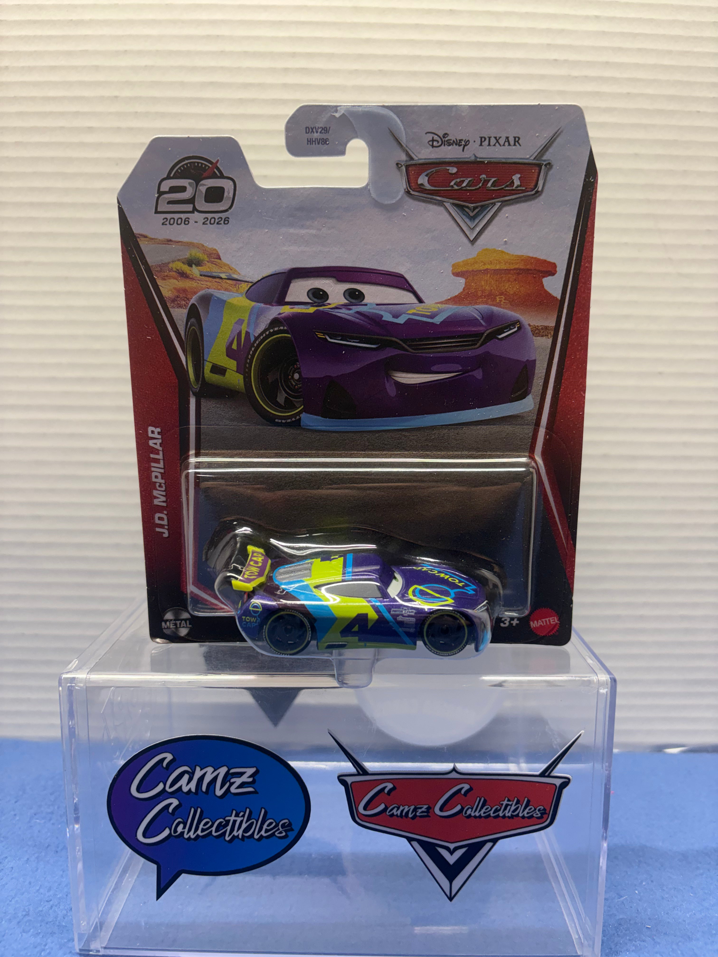 Disney Pixar Cars 2026 20th Anniversary Singles Case DXV29-95H - J.D. McPillar
