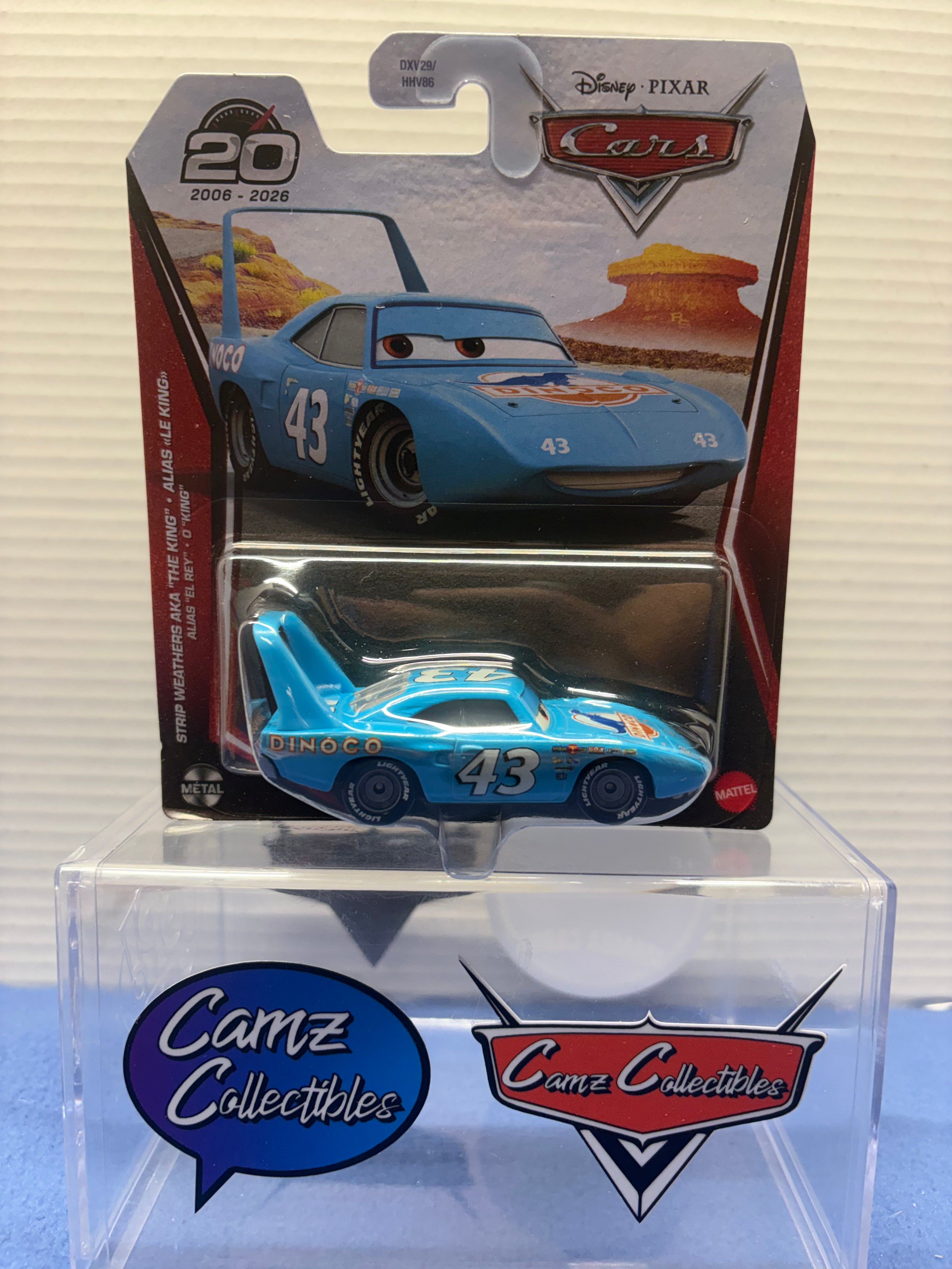 Disney Pixar Cars 2026 20th Anniversary Singles Case DXV29-95H - Strip Weathers AKA "The King"
