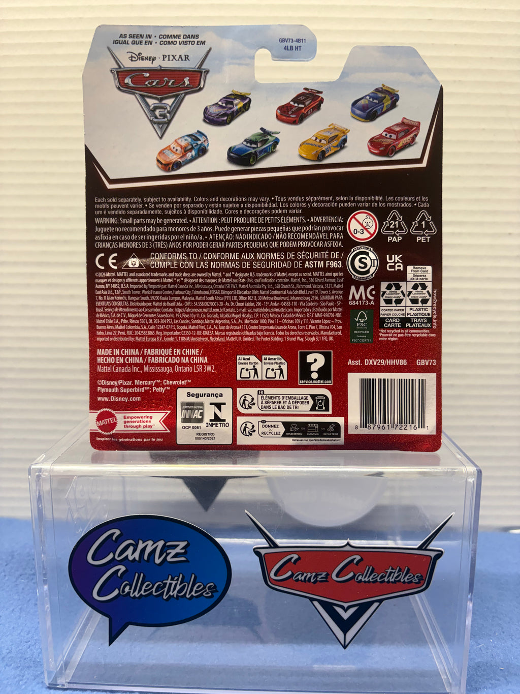 Disney Pixar Cars 2026 20th Anniversary Singles Case DXV29-95H - Barry Depedal