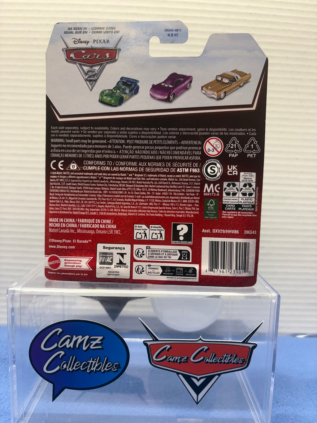 Disney Pixar Cars 2026 20th Anniversary Singles Case DXV29-95H - Finn McMissile