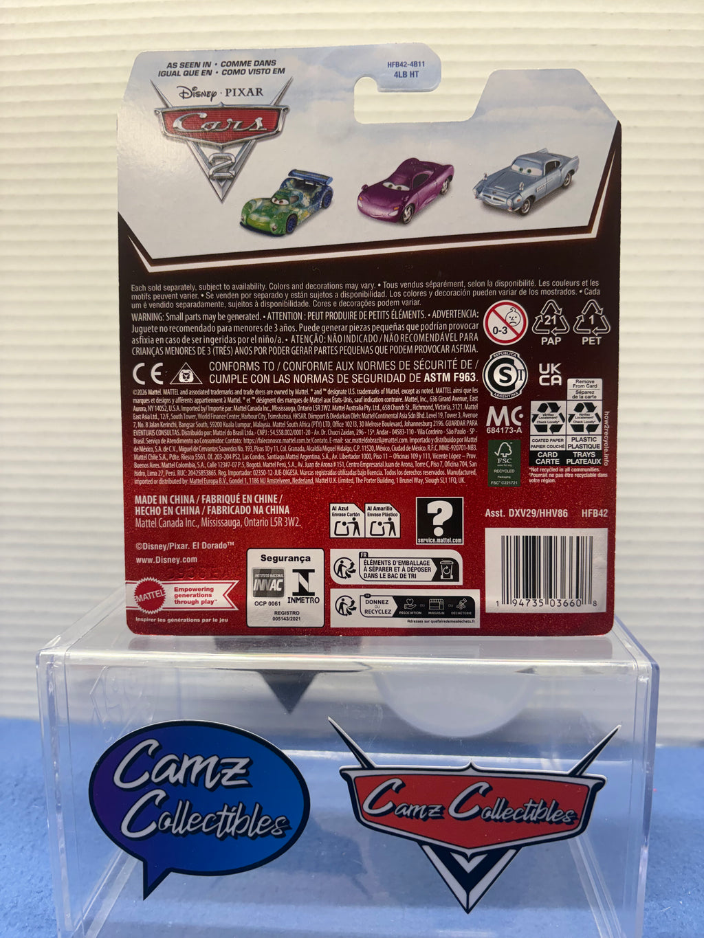 Disney Pixar Cars 2026 20th Anniversary Singles Case DXV29-95H - Mel Dorado