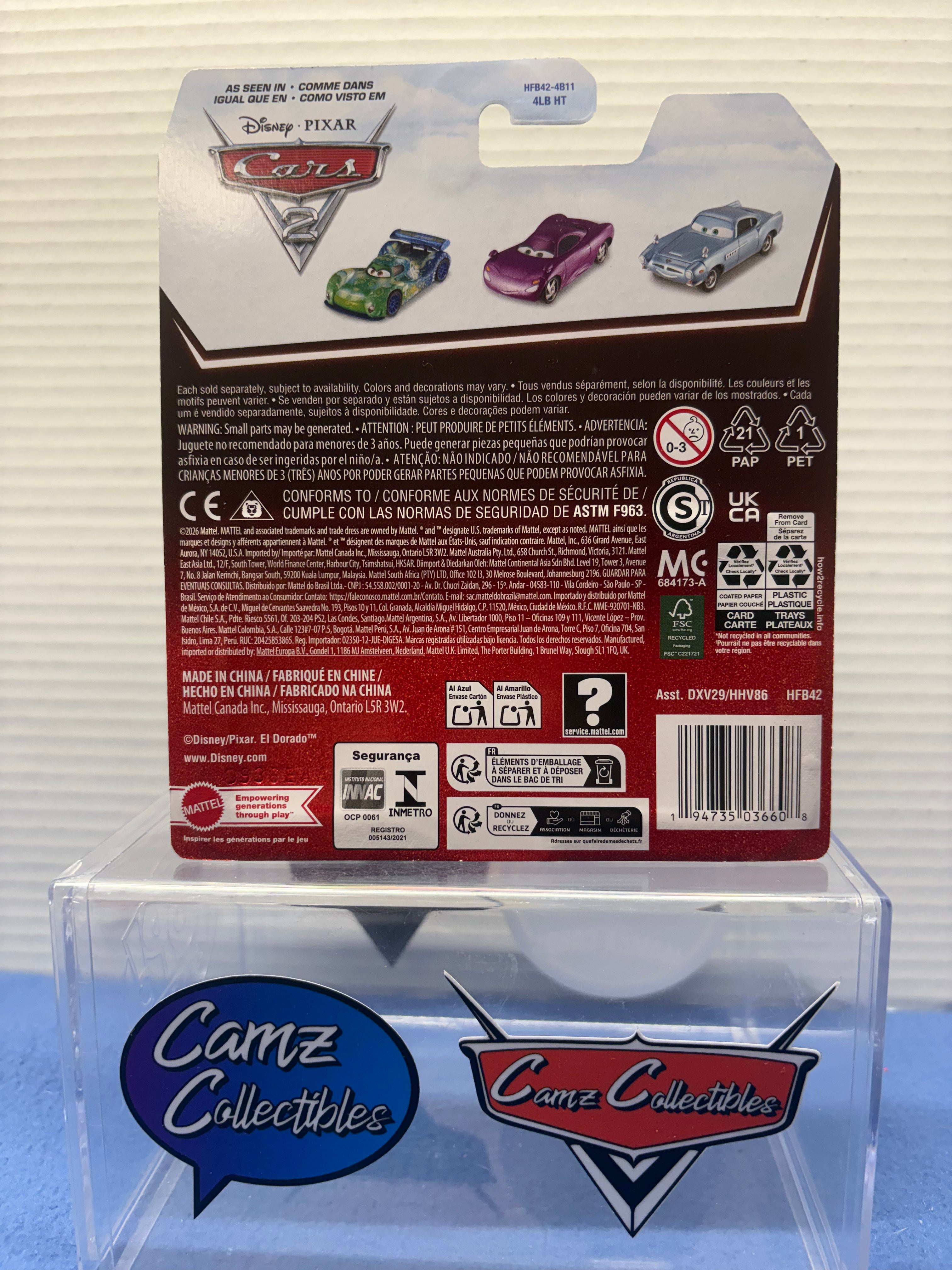 Disney Pixar Cars 2026 20th Anniversary Singles Case DXV29-95H - Mel Dorado