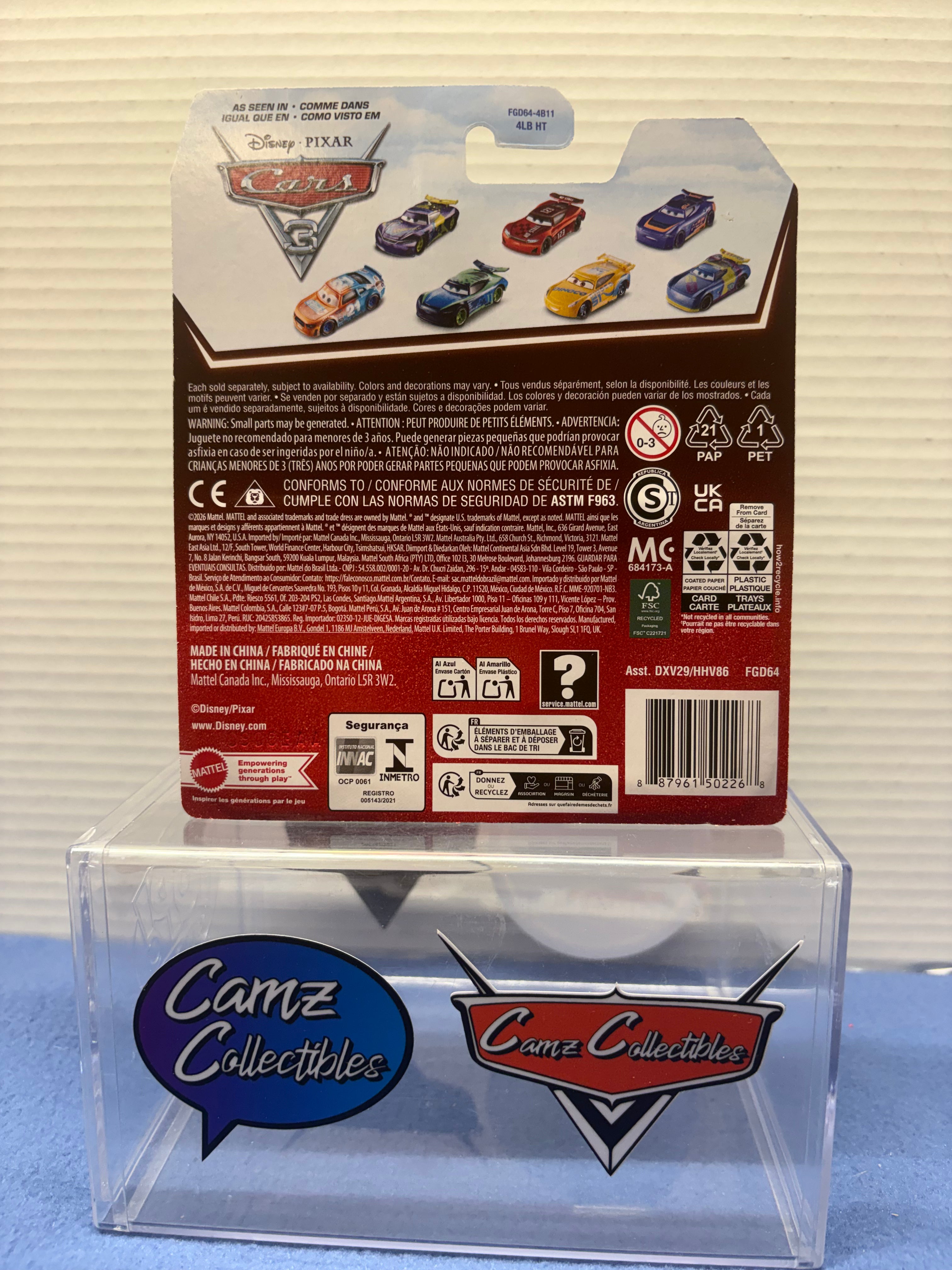 Disney Pixar Cars 2026 20th Anniversary Singles Case DXV29-95H - Rusteze Lightning McQueen