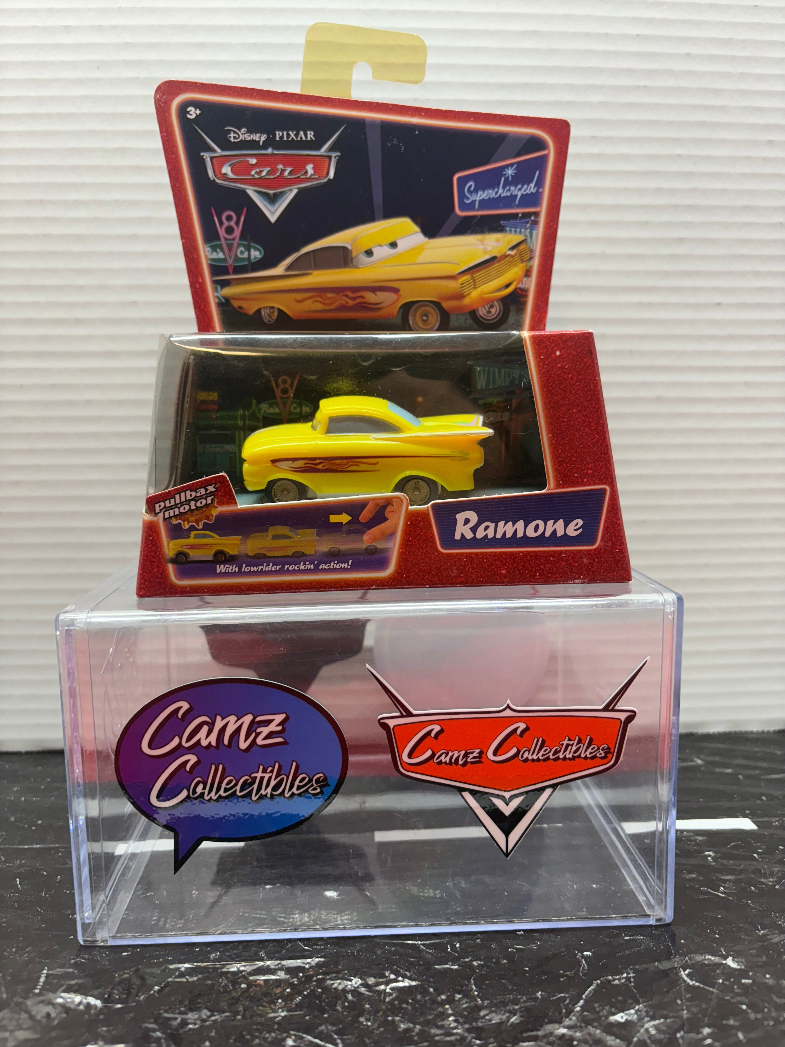 Supercharged yellow Ramone (plastic pullback)