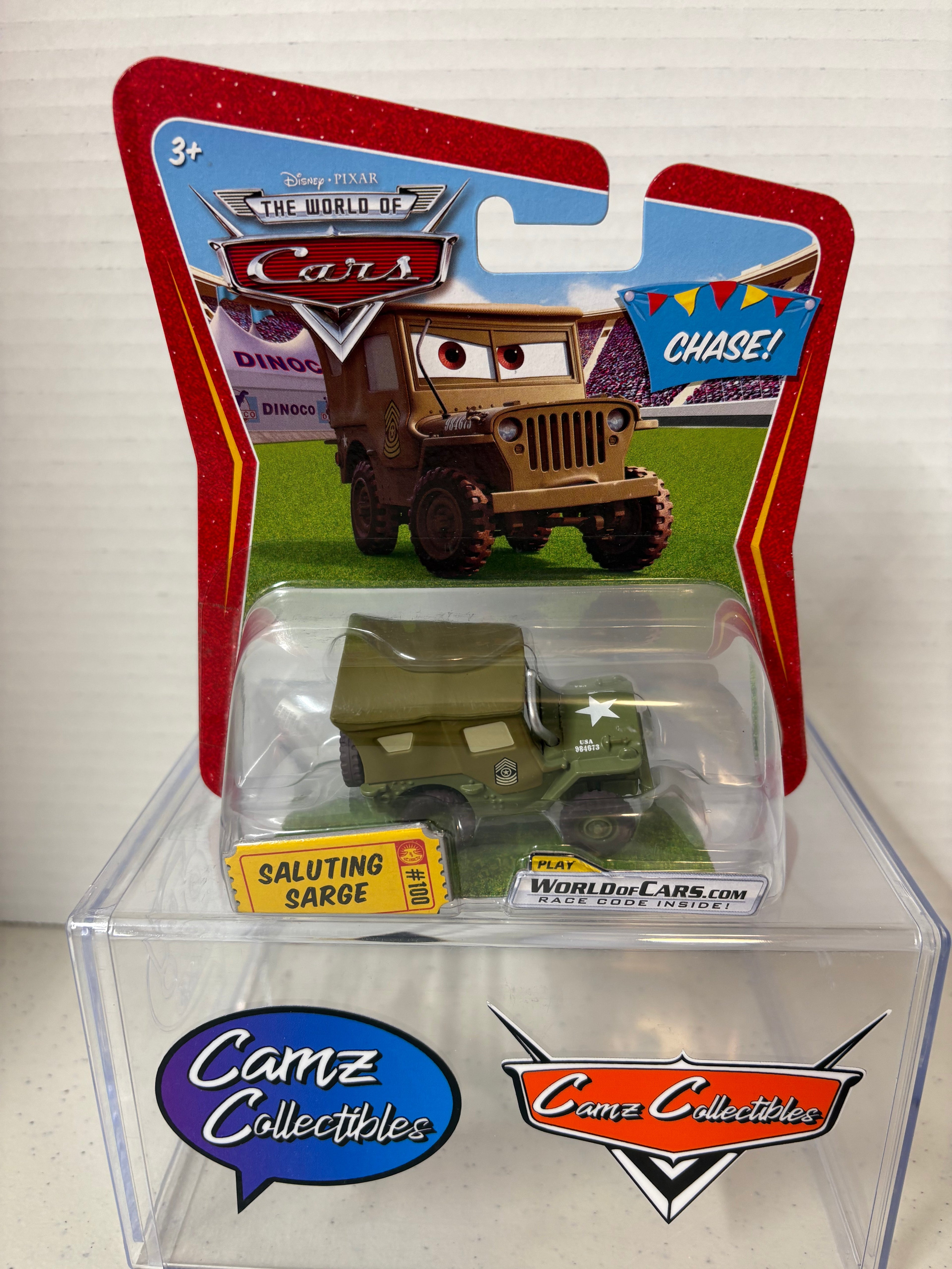Disney Pixar Cars World of Cars Saluting Sarge(Chase)