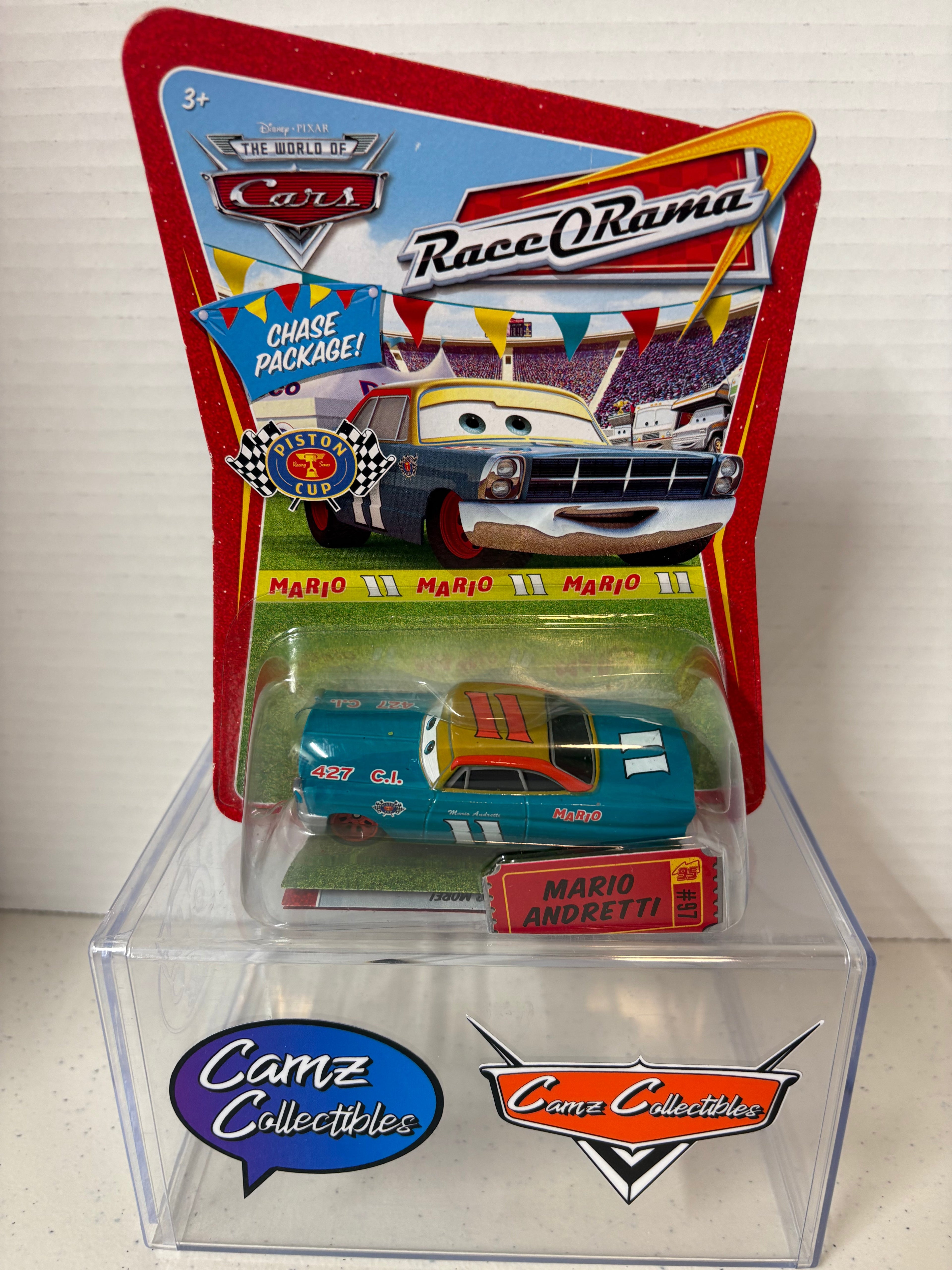 Disney Pixar Cars World of Cars Race o Rama Mario Andretti (chase)