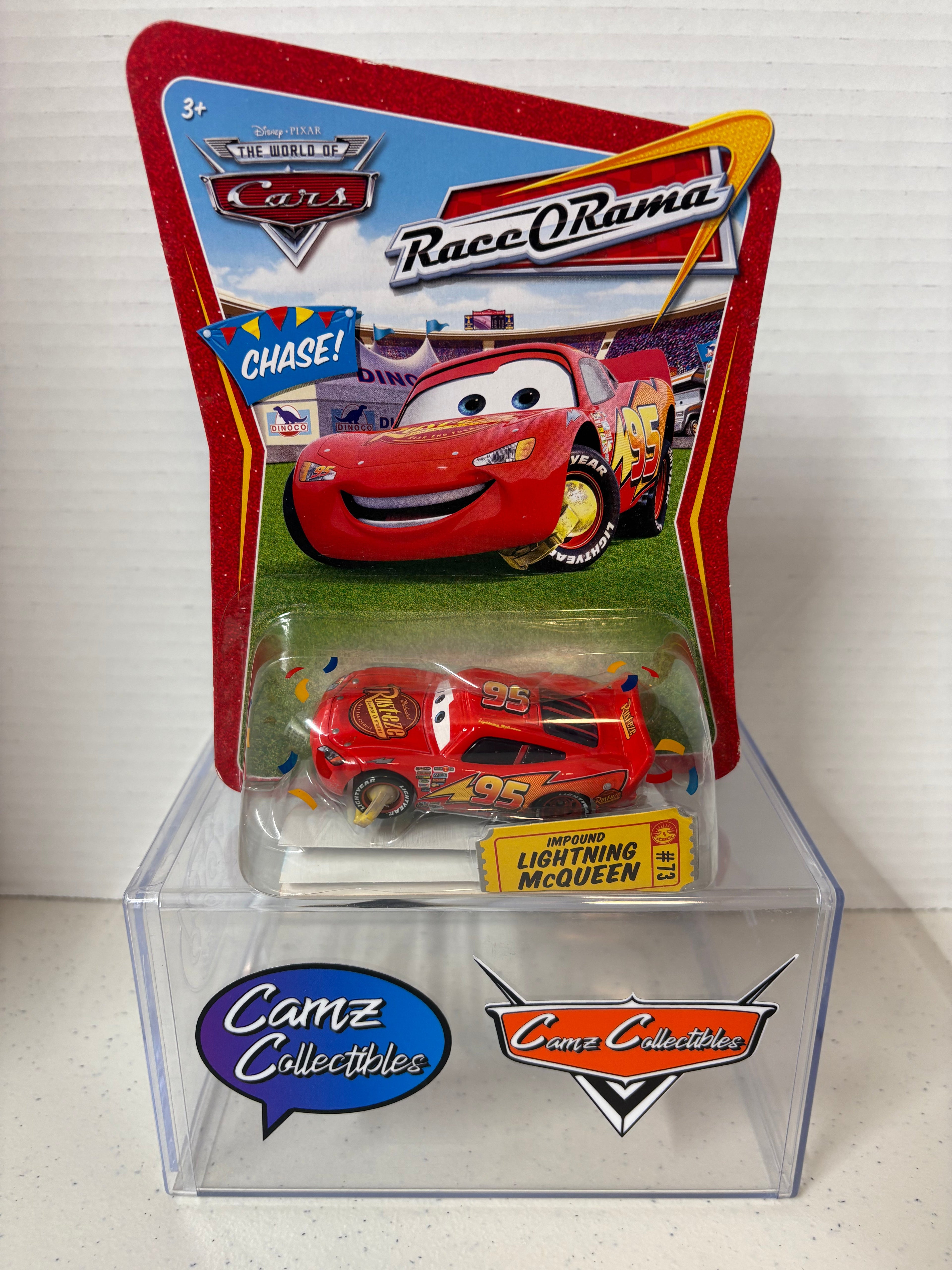 Disney Pixar Cars World of Cars Race o Rama Impound Lightning McQueen (chase)