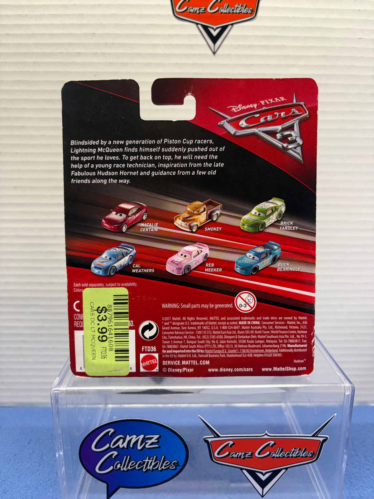 Disney Pixar Cars 3 Lightning McQueen - cards not perfect