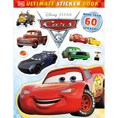 Disney Pixar Cars 3 Ultimate Sticker Book | Lightning McQueen & 60+ Stickers | Paperback