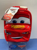 Disney Pixar Cars Lightning McQueen red lunch box front with Rust-eze artwork and 20th anniversary hangtag