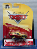 Disney Pixar Cars 20th Anniversary Gold Lightning McQueen in commemorative Mattel packaging